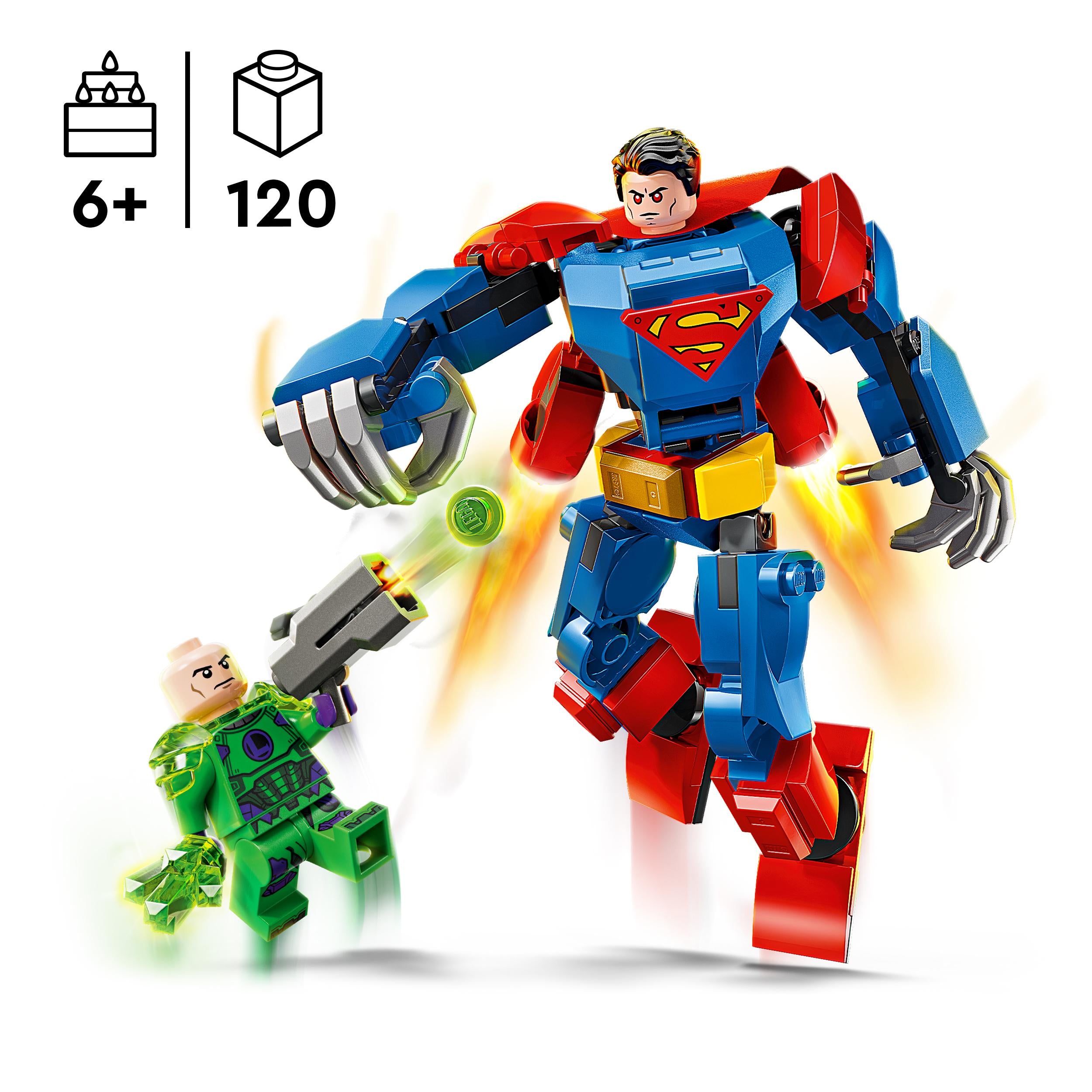 LEGO 76302 DC Superman Mech vs. Lex Luthor Super Hero Toy Figure Set