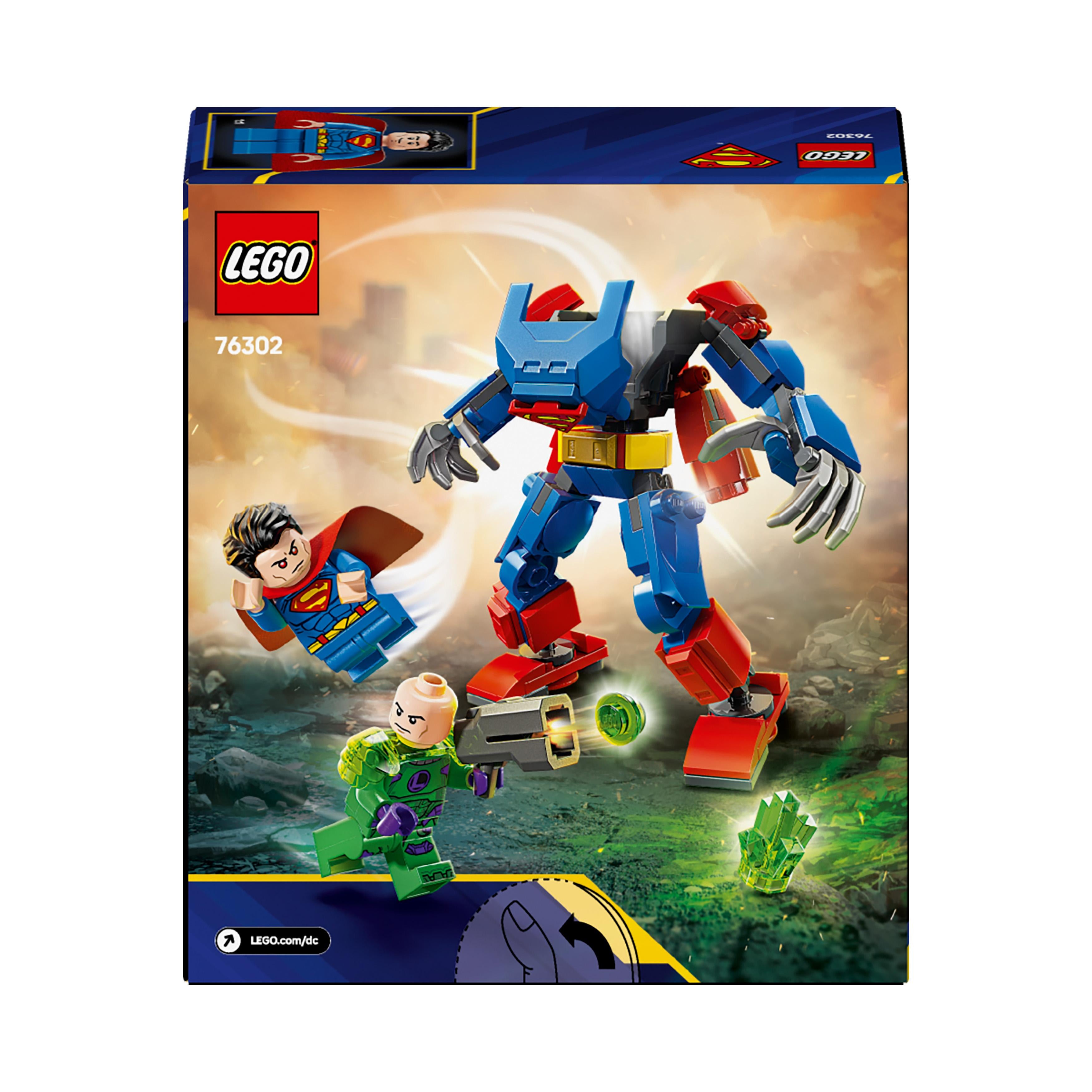 LEGO 76302 DC Superman Mech vs. Lex Luthor Super Hero Toy Figure Set