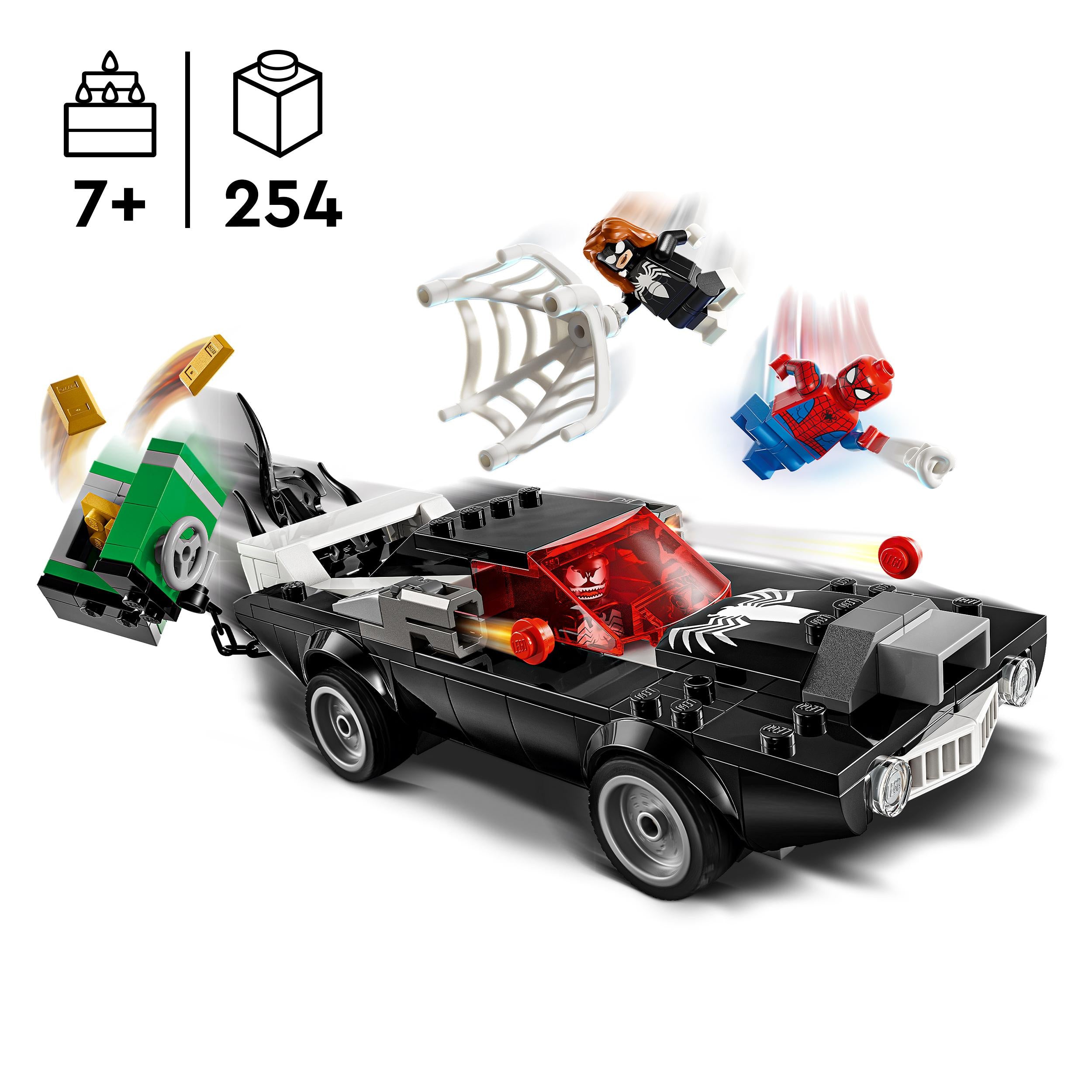 LEGO 76309 Marvel Spider-Man vs. Venom Muscle Car Building Toy Set