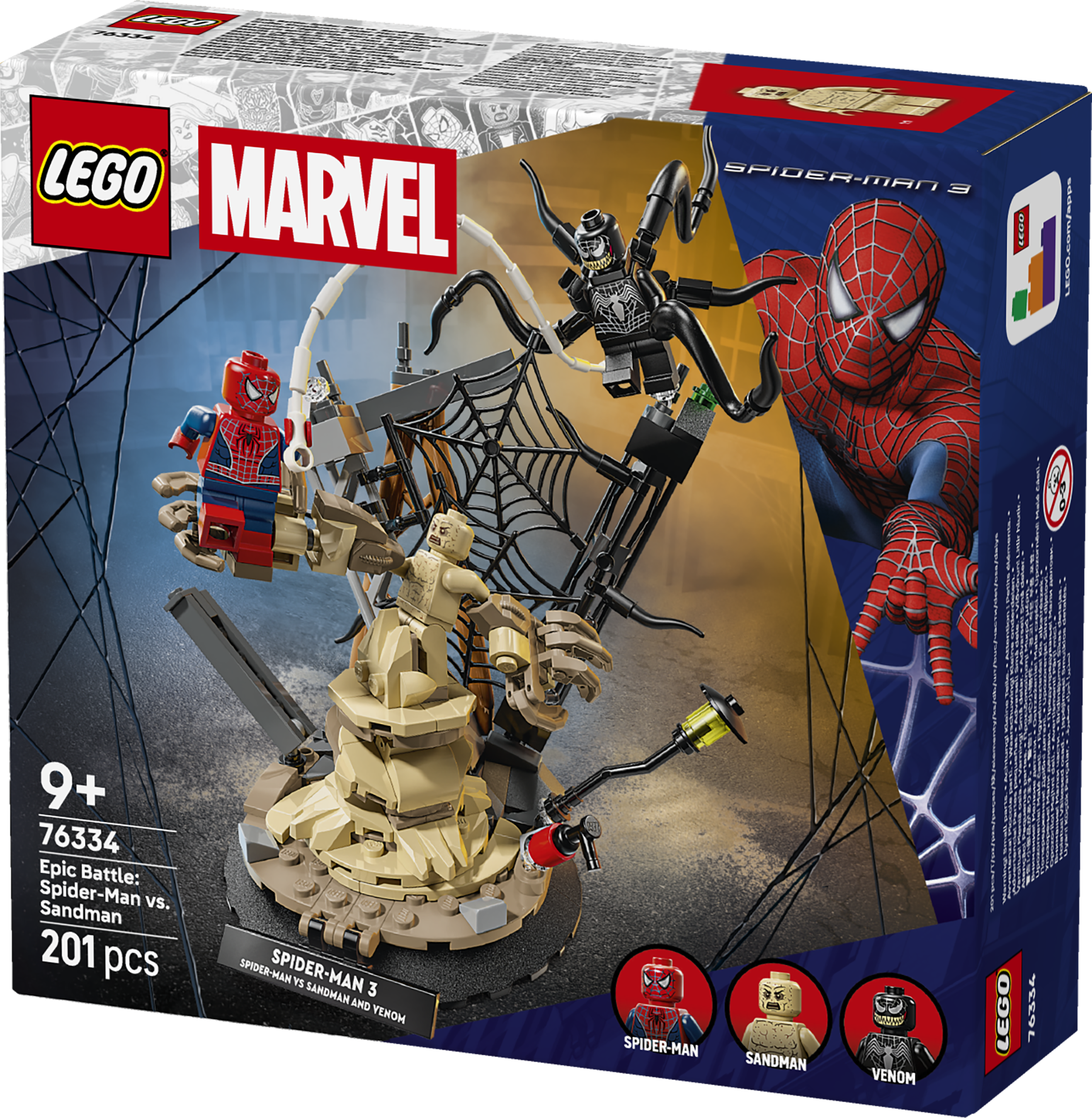 LEGO 76334 Super Heroes Epic Battle SpiderMan vs. Sandman