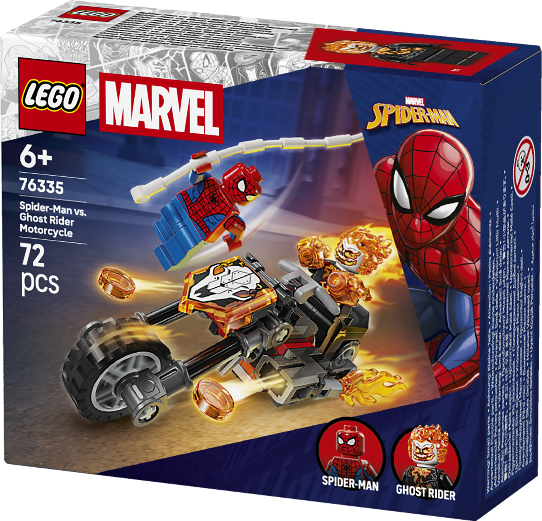 LEGO 76335 Super Heroes SpiderMan vs. Ghost Rider Motorcycle