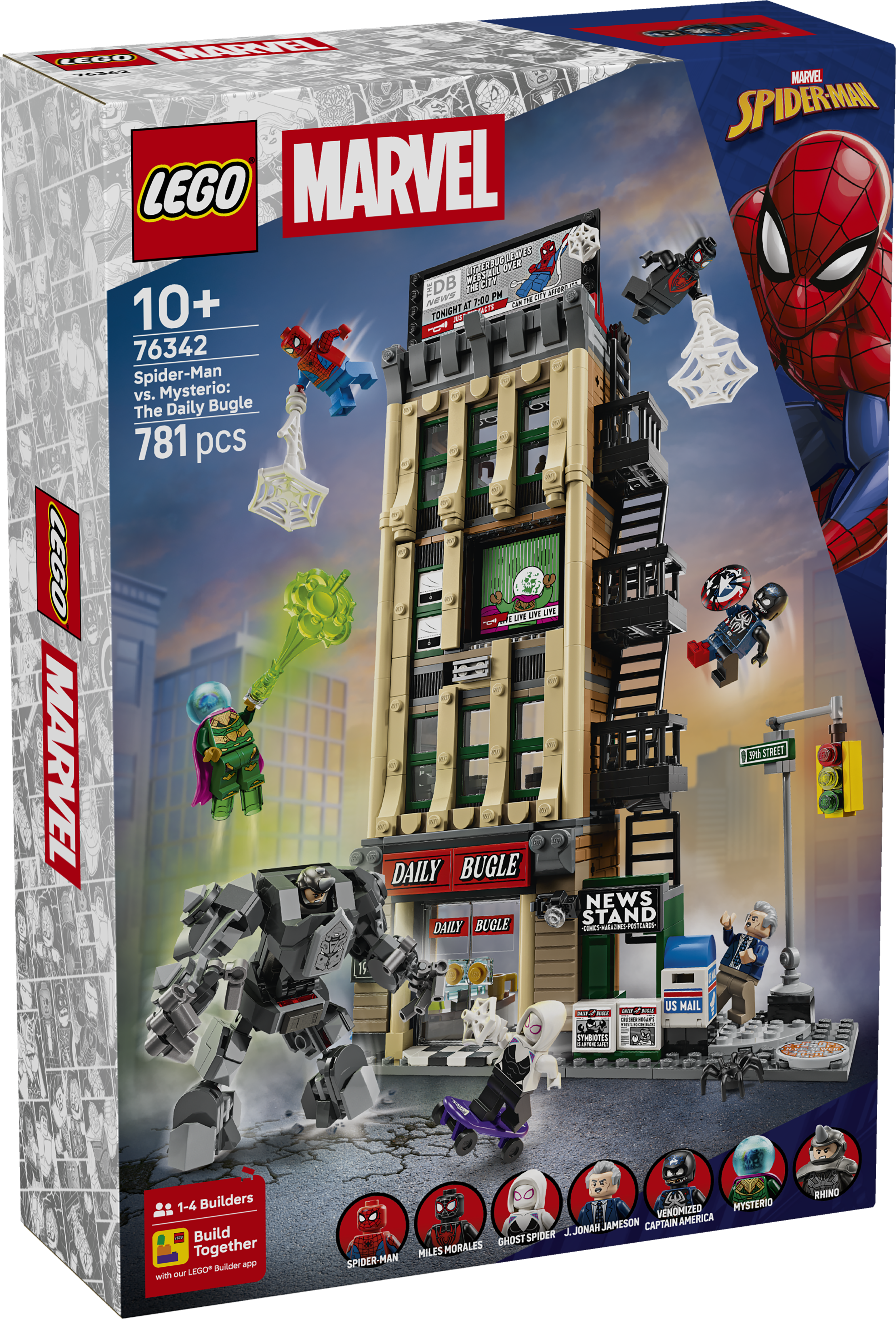 LEGO 76342 Super Heroes SpiderMan vs. Mysterio The Daily Bugle