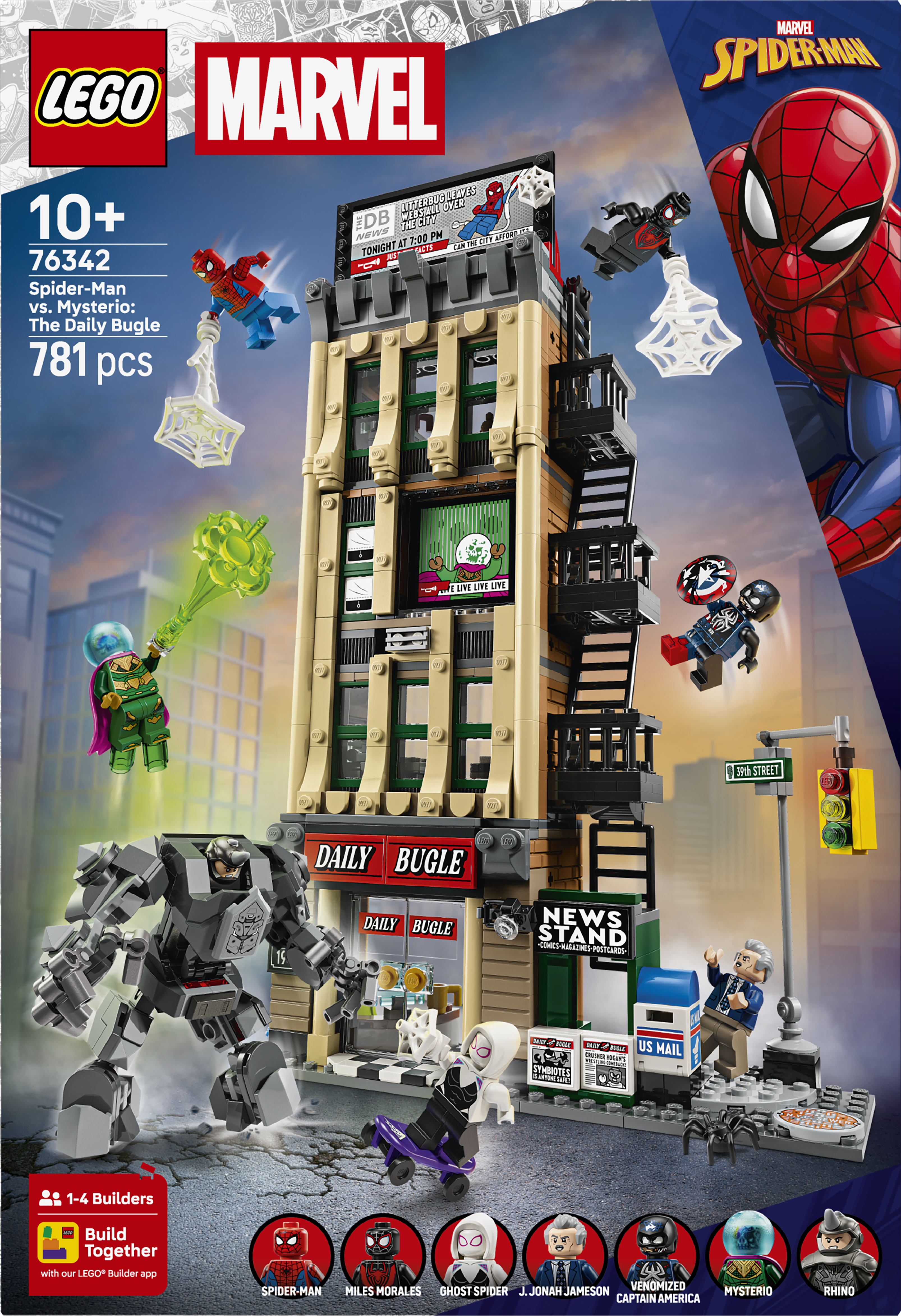 LEGO 76342 Super Heroes SpiderMan vs. Mysterio The Daily Bugle