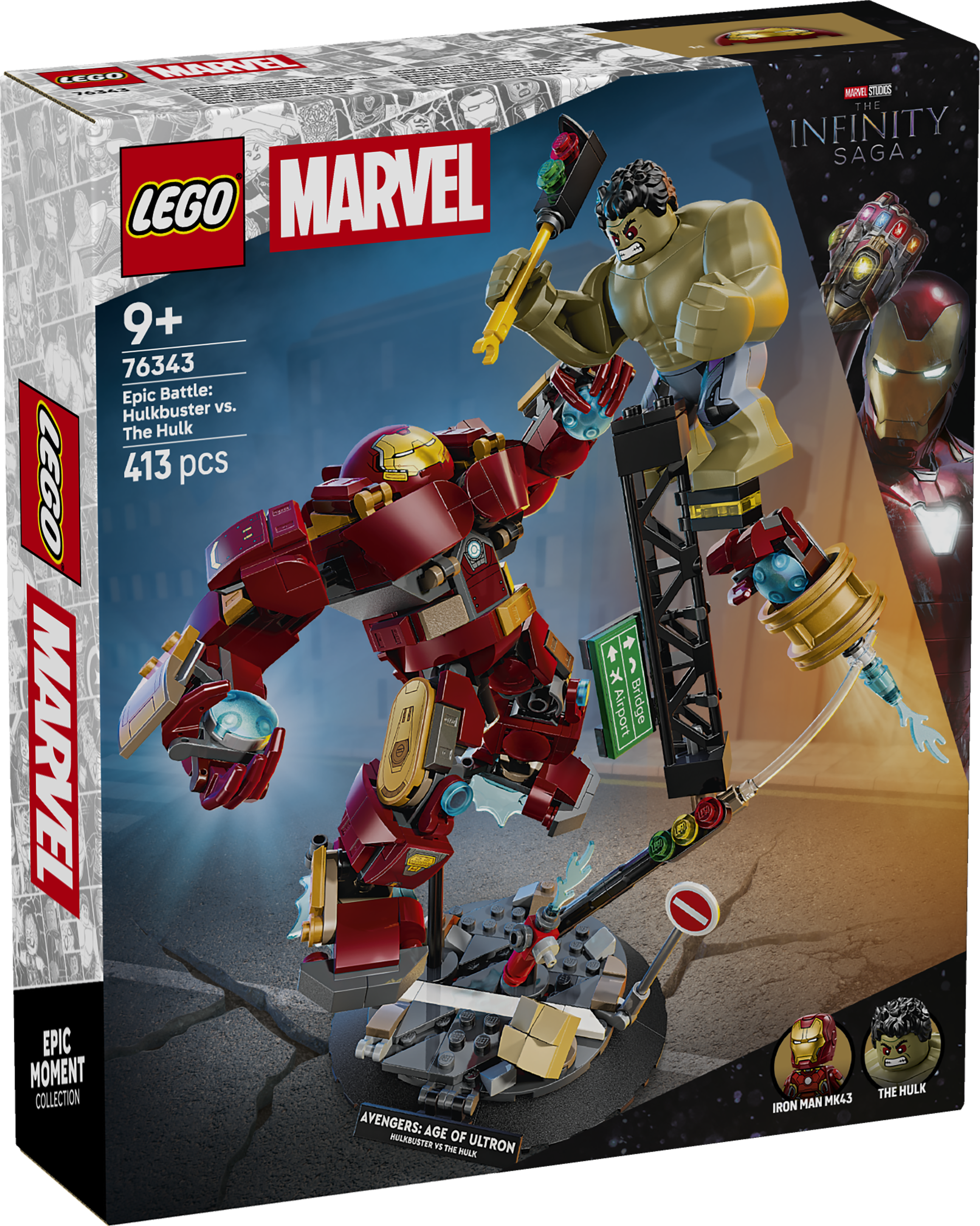 LEGO 76343 Super Heroes Epic Battle Hulkbuster vs. The Hulk