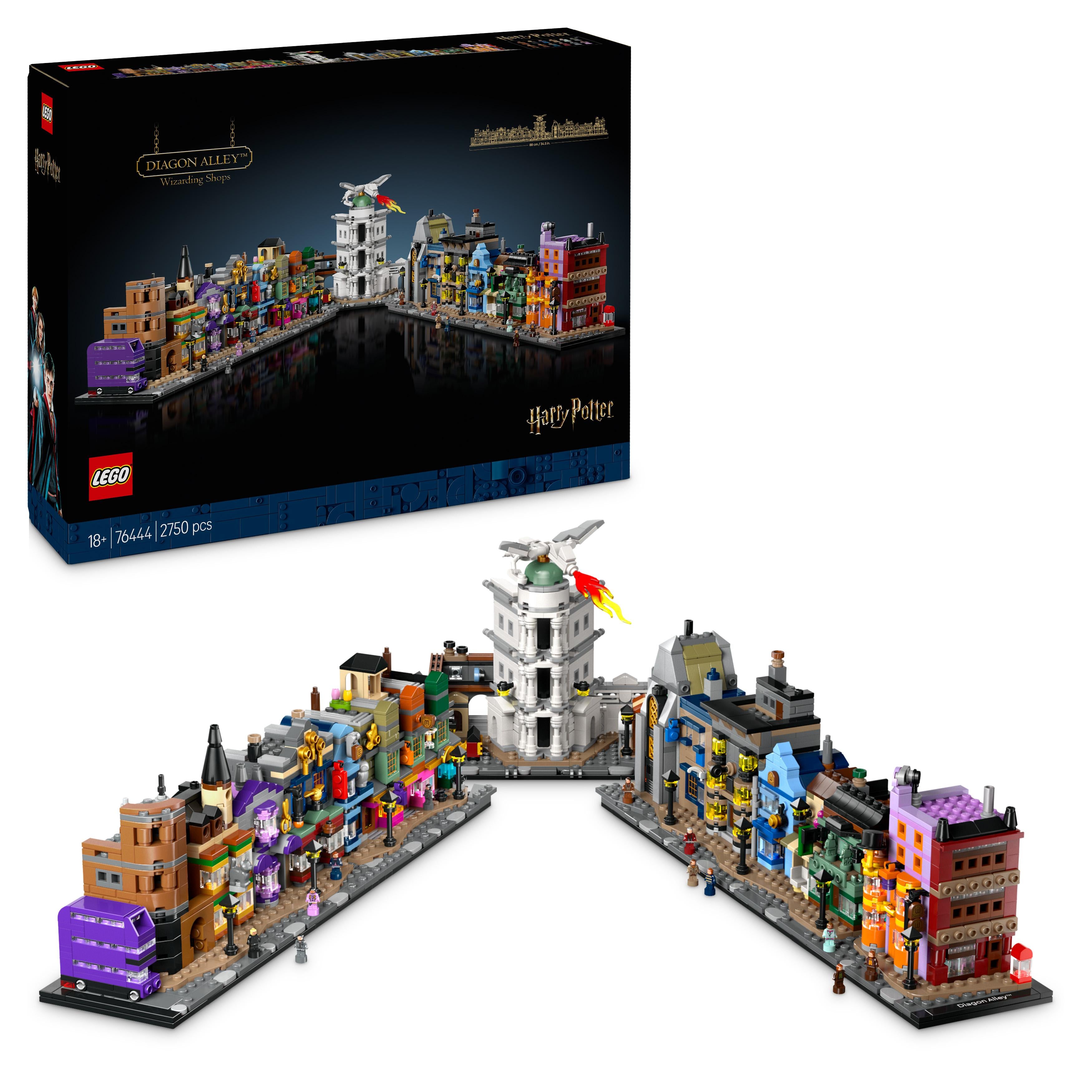 LEGO 76444 Harry Potter Diagon Alley Wizarding Shops Set for Adults