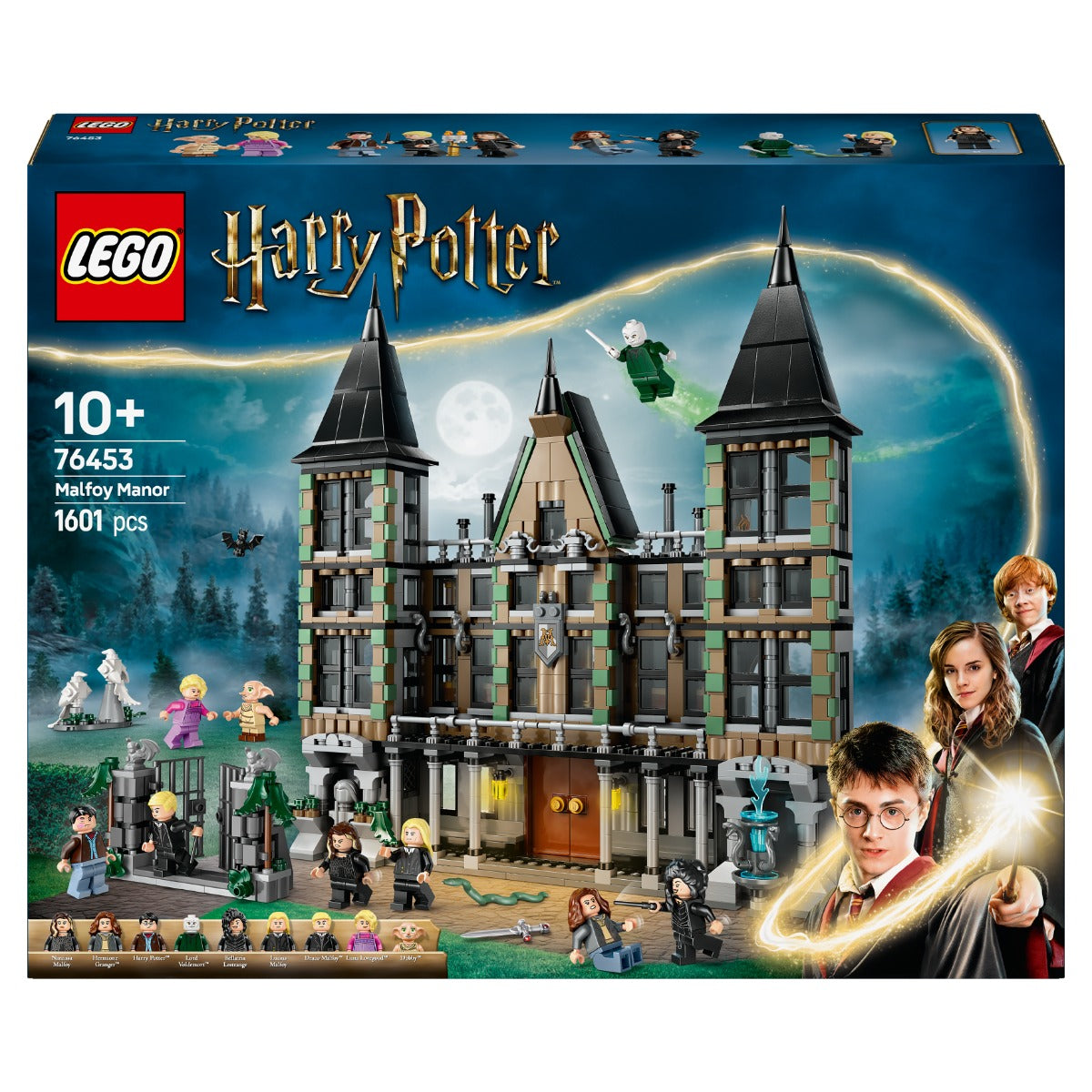 LEGO 76453 Harry Potter Malfoy Manor Building Toy with 9 Minifigures