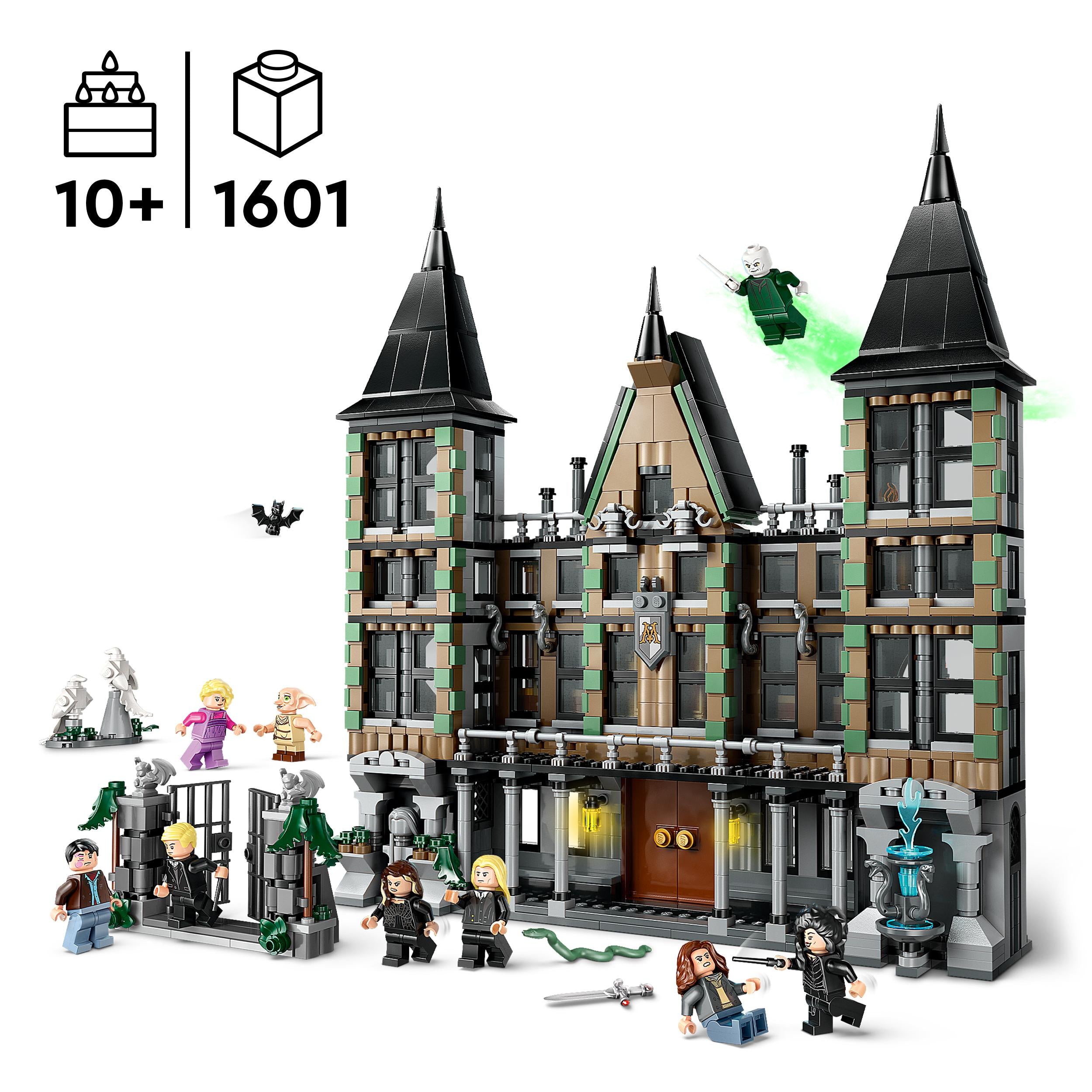 LEGO 76453 Harry Potter Malfoy Manor Building Toy with 9 Minifigures