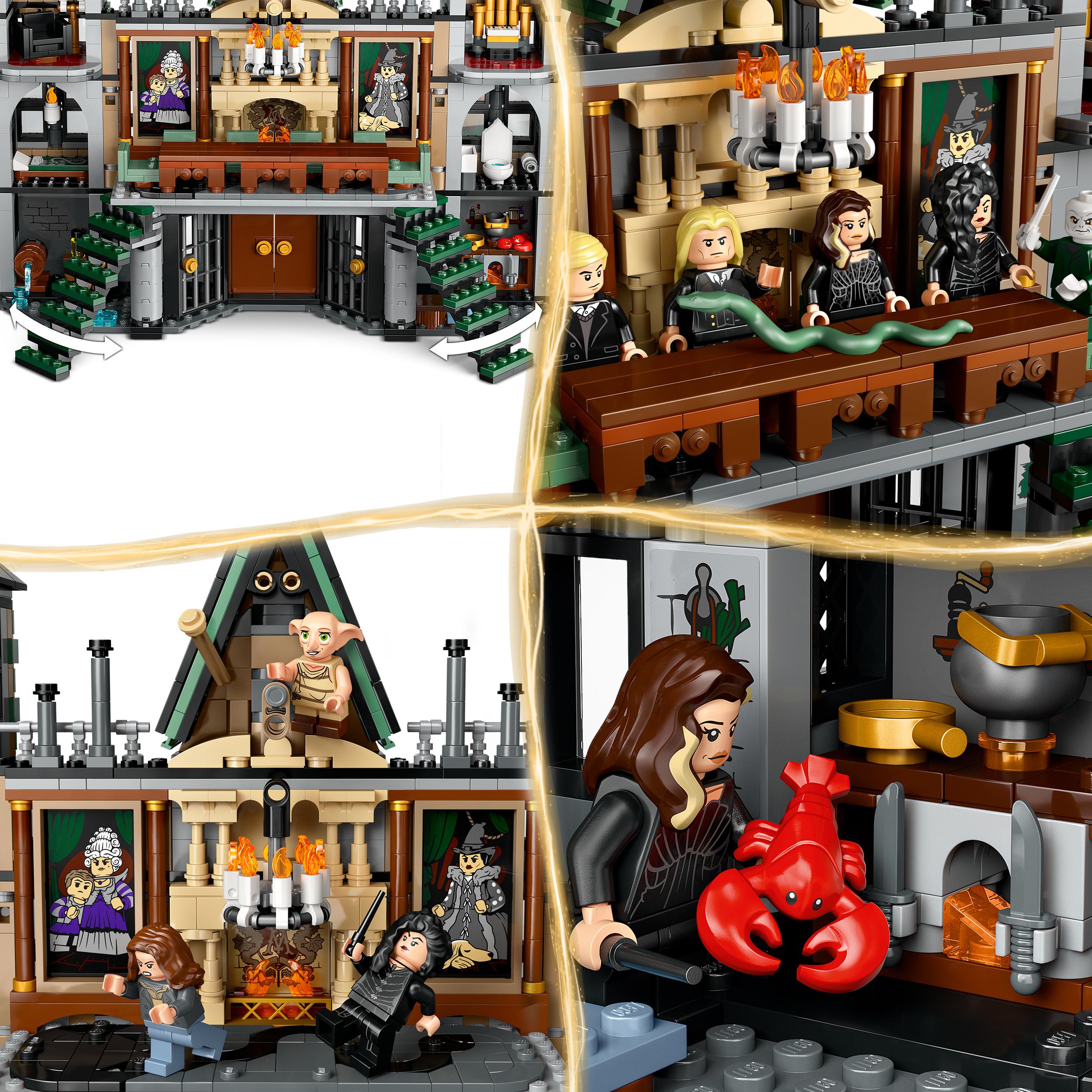 LEGO 76453 Harry Potter Malfoy Manor Building Toy with 9 Minifigures