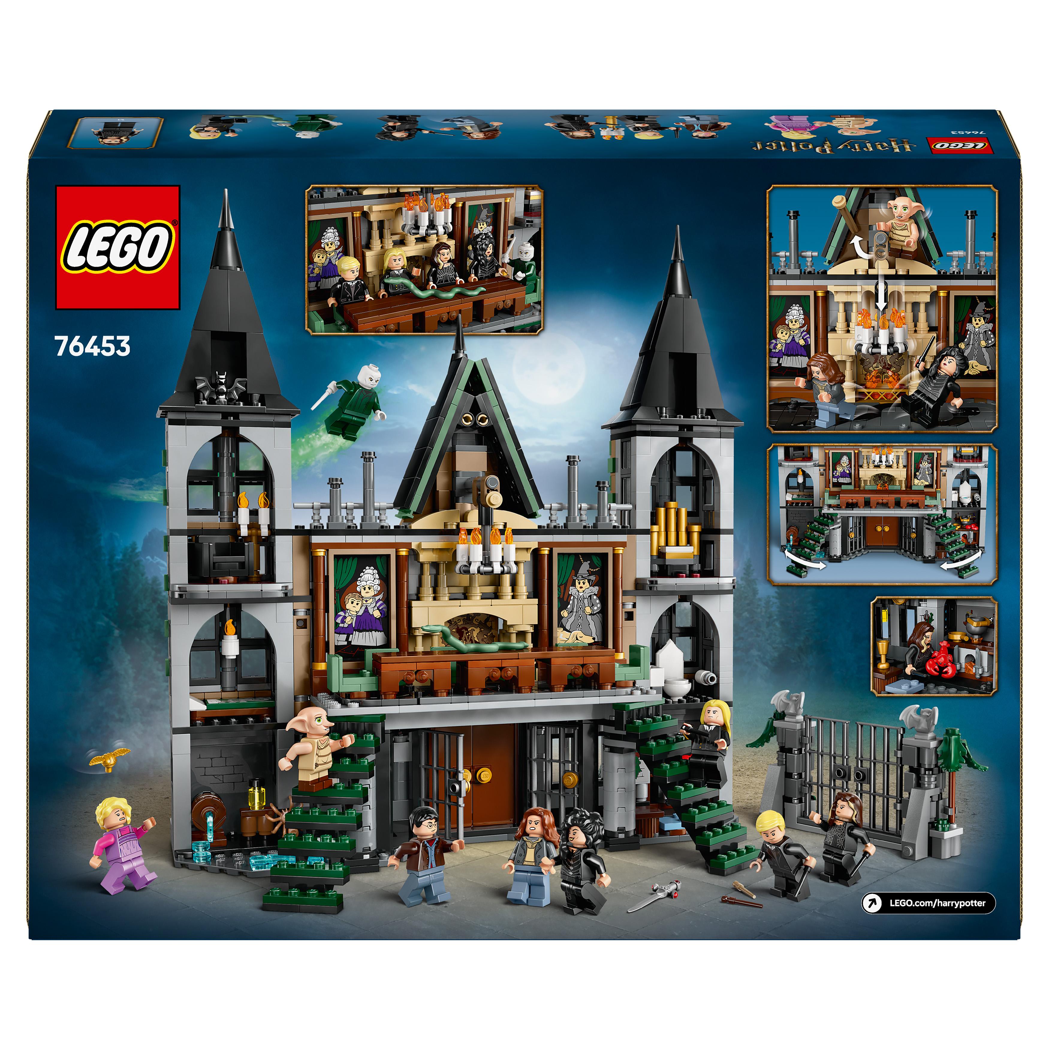 LEGO 76453 Harry Potter Malfoy Manor Building Toy with 9 Minifigures