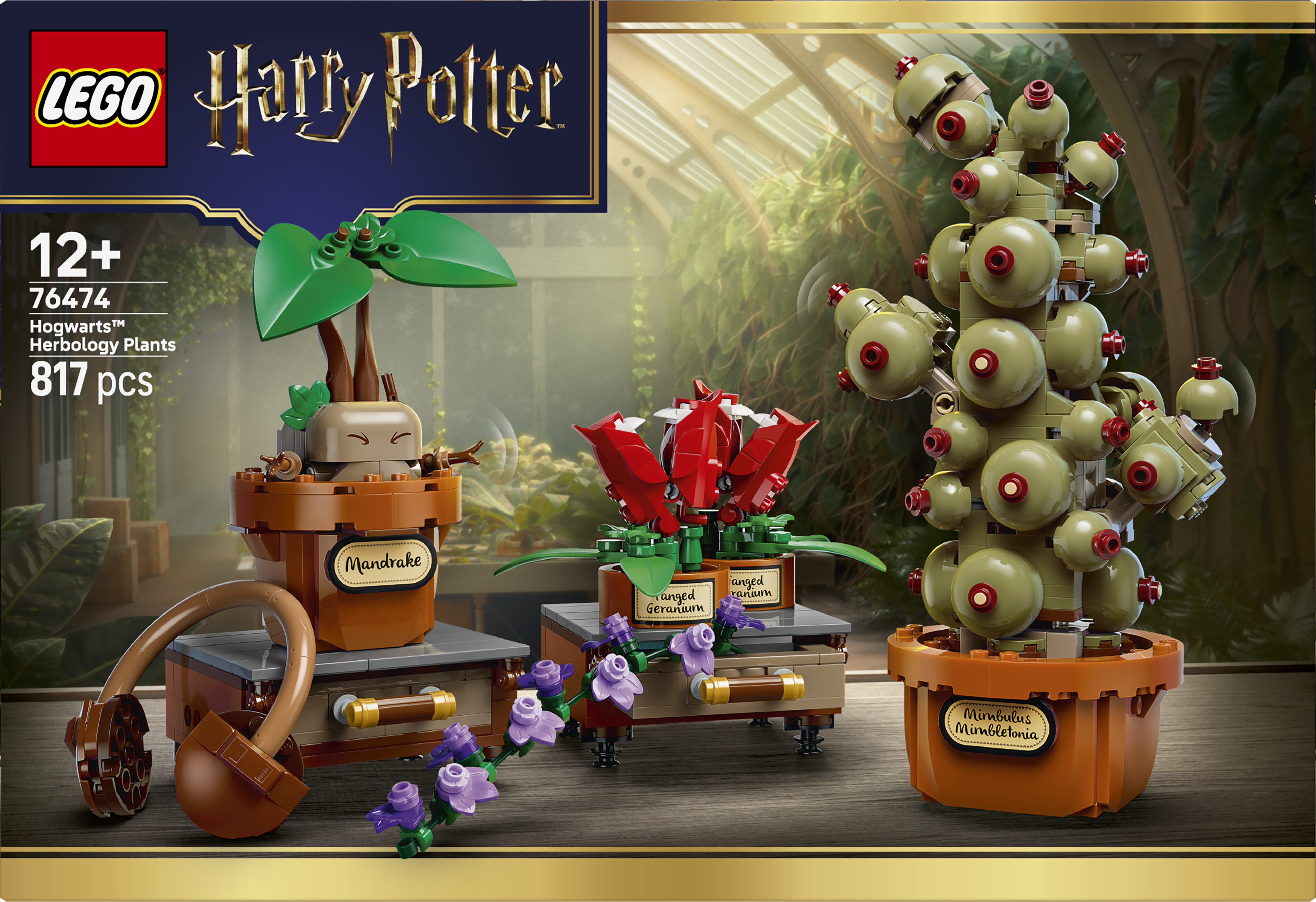 LEGO 76474 Harry Potter™ Hogwarts™ Herbology Plants Set