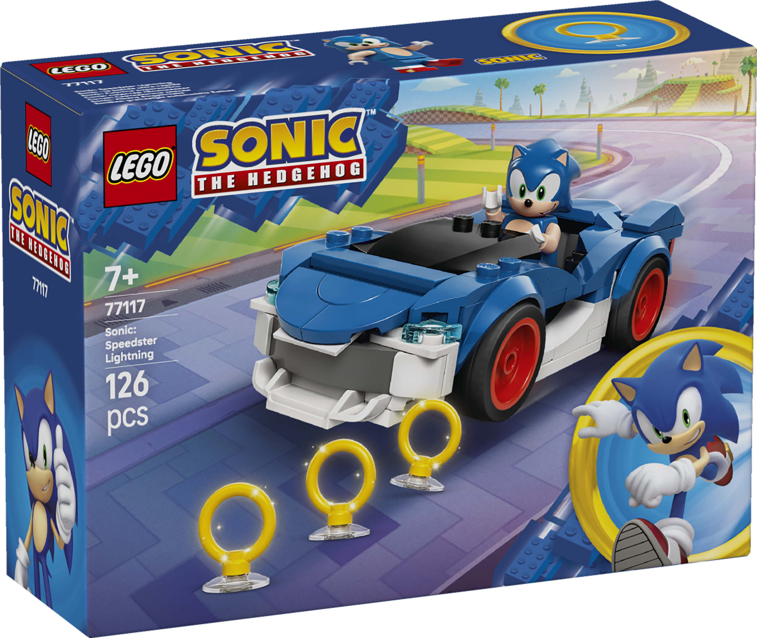 LEGO 77117 Sonic the Hedgehog. Sonic Speedster Lightning