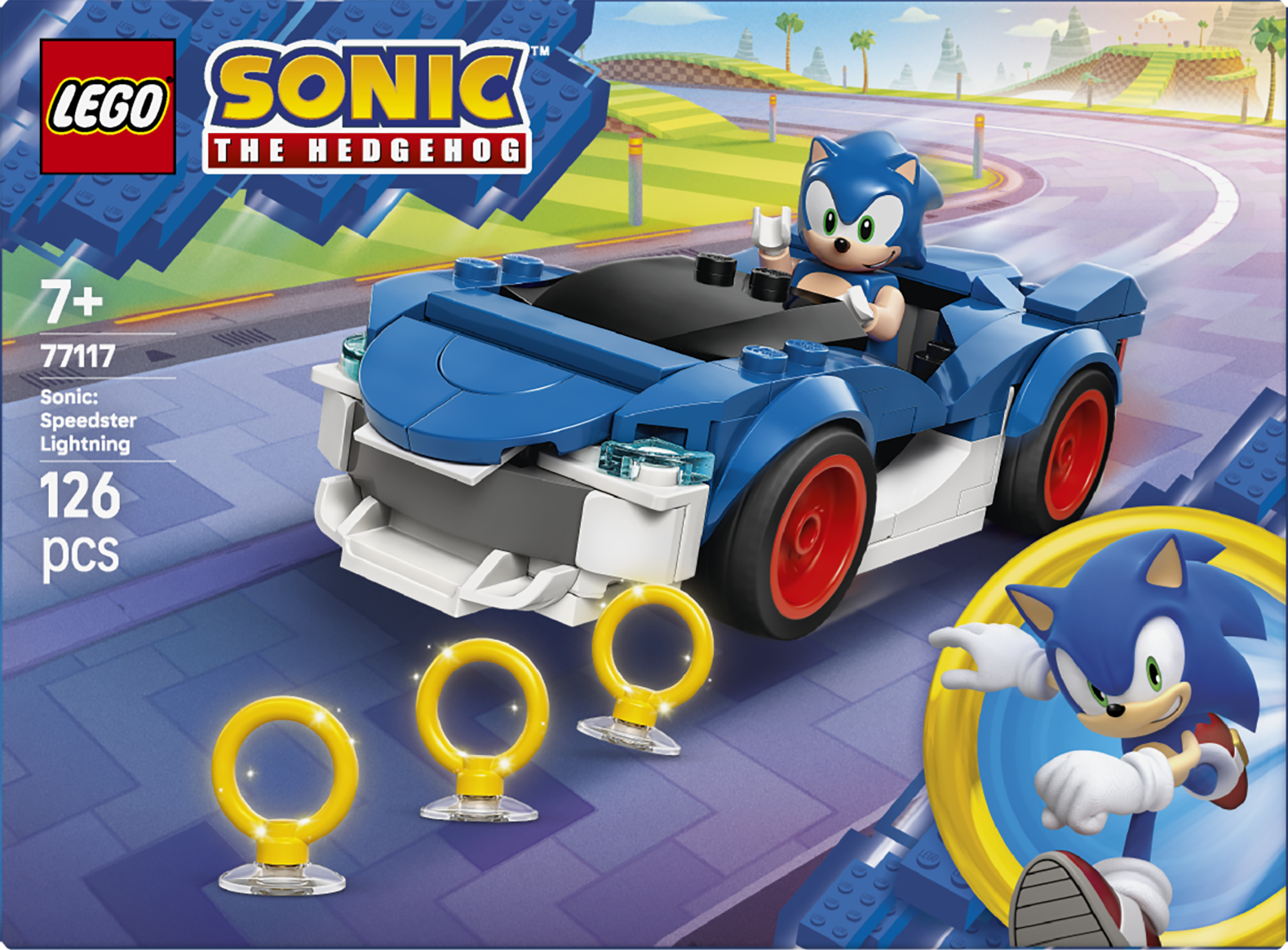 LEGO 77117 Sonic the Hedgehog. Sonic Speedster Lightning