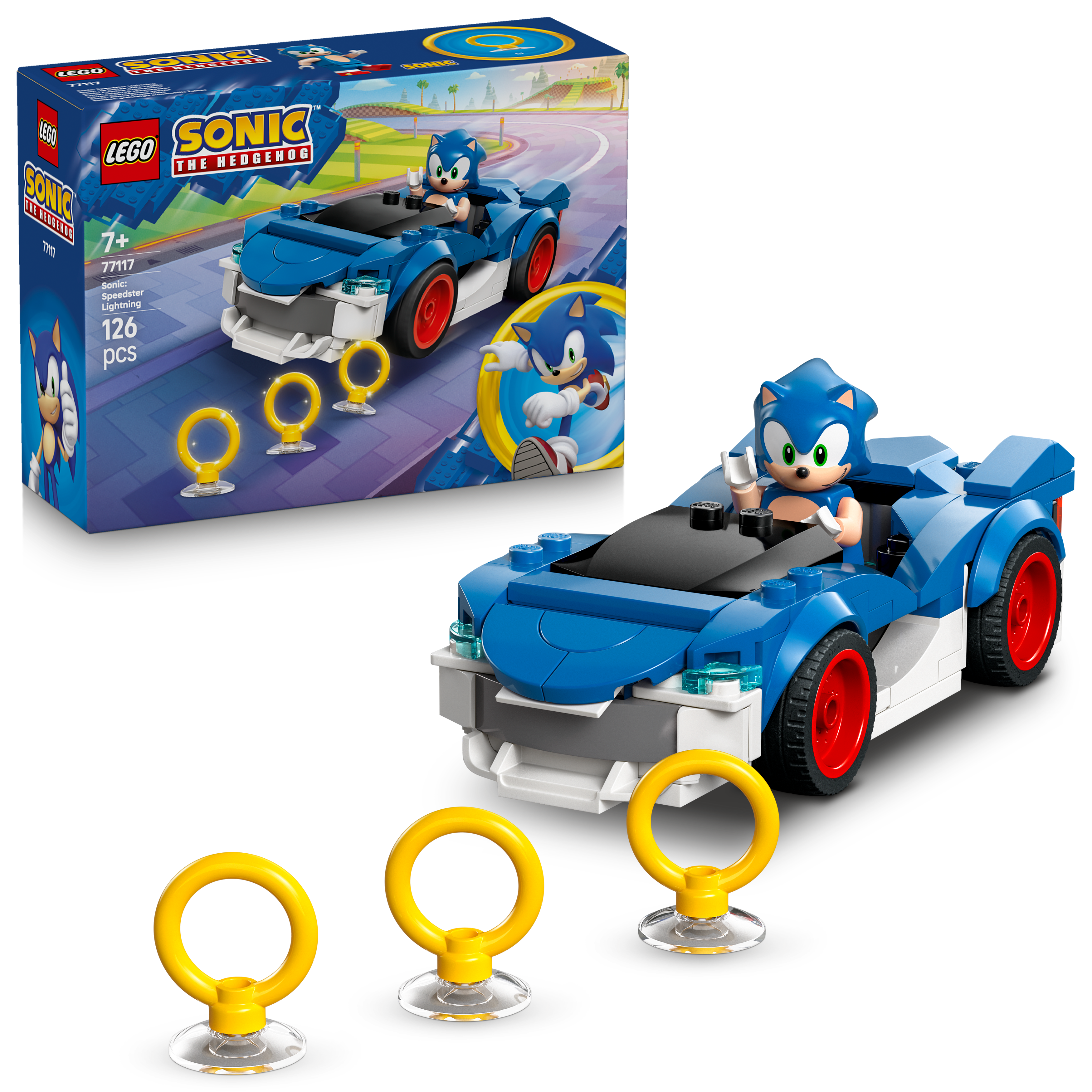 LEGO 77117 Sonic the Hedgehog. Sonic Speedster Lightning