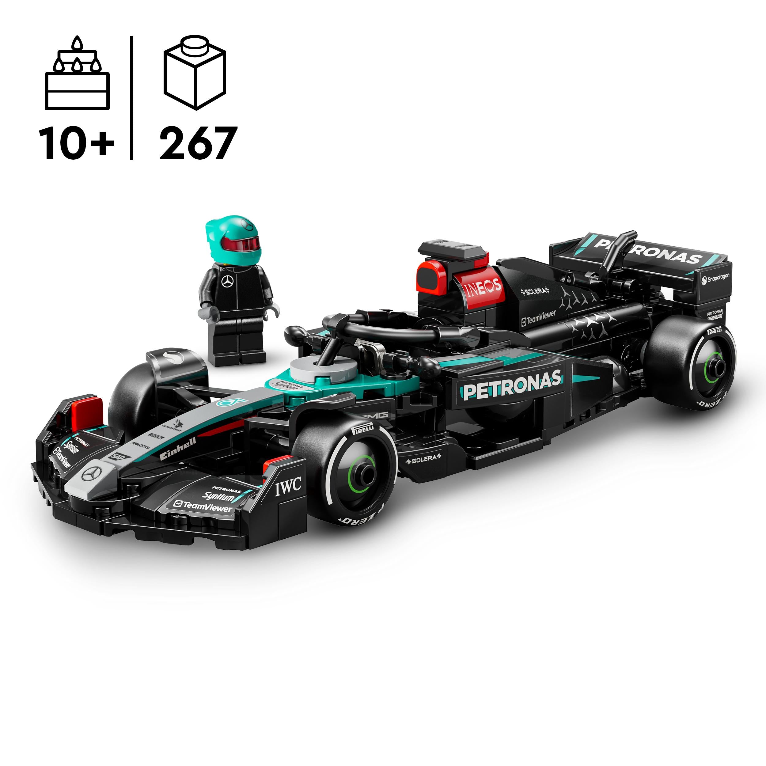 LEGO 77244 Speed Champions Mercedes-AMG F1 W15 Race Car Toy