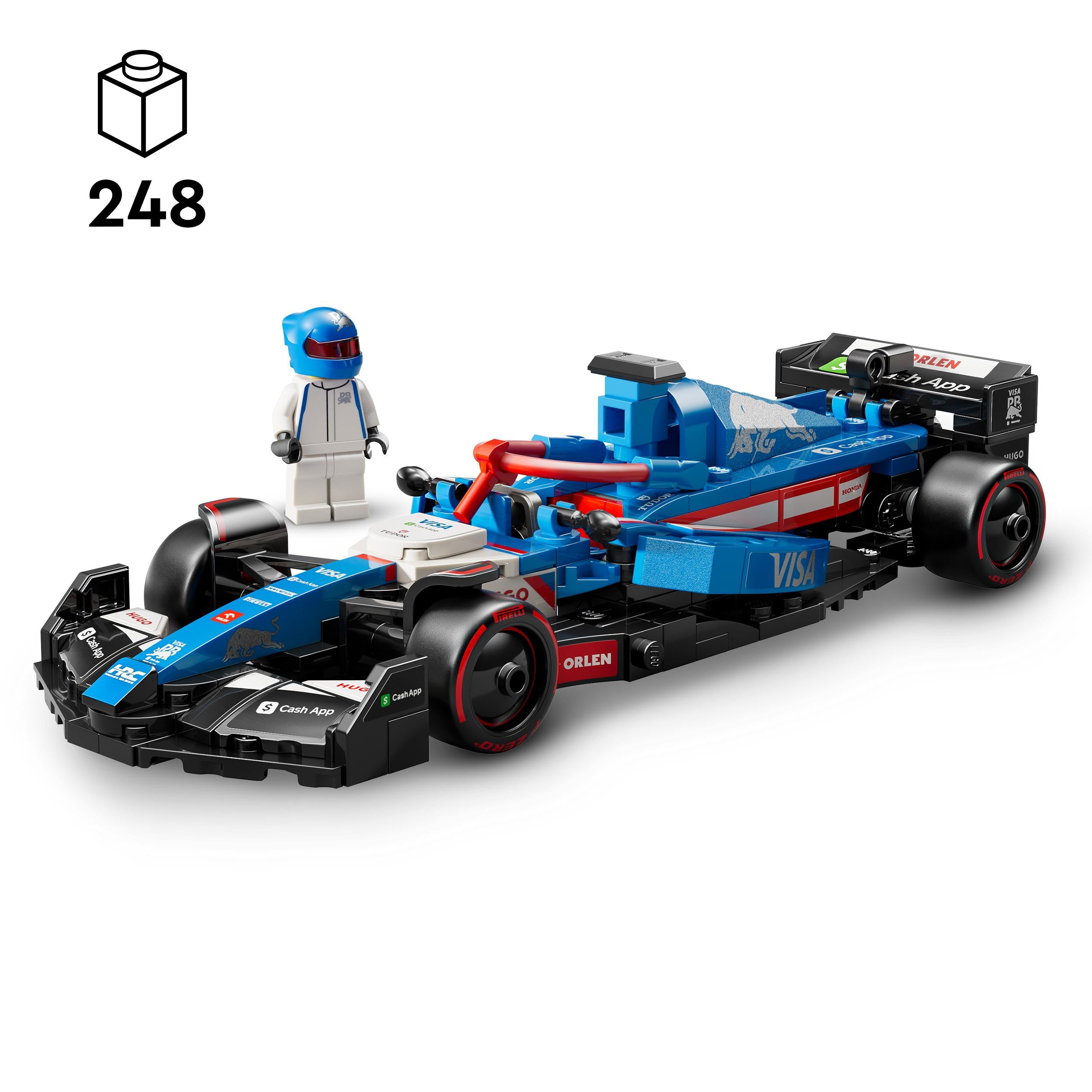 LEGO 77246 Speed Champions Visa Cash App RB VCARB 01 F1 Race Car Set