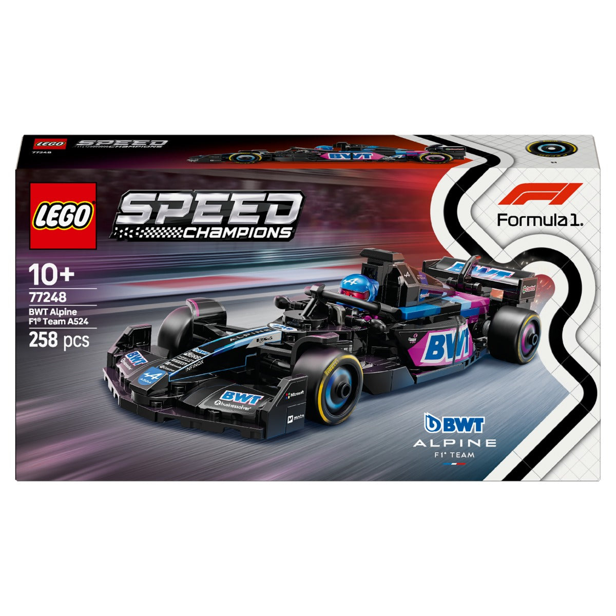 LEGO 77248 Speed Champions BWT Alpine F1 Team A524 Race Car Toy