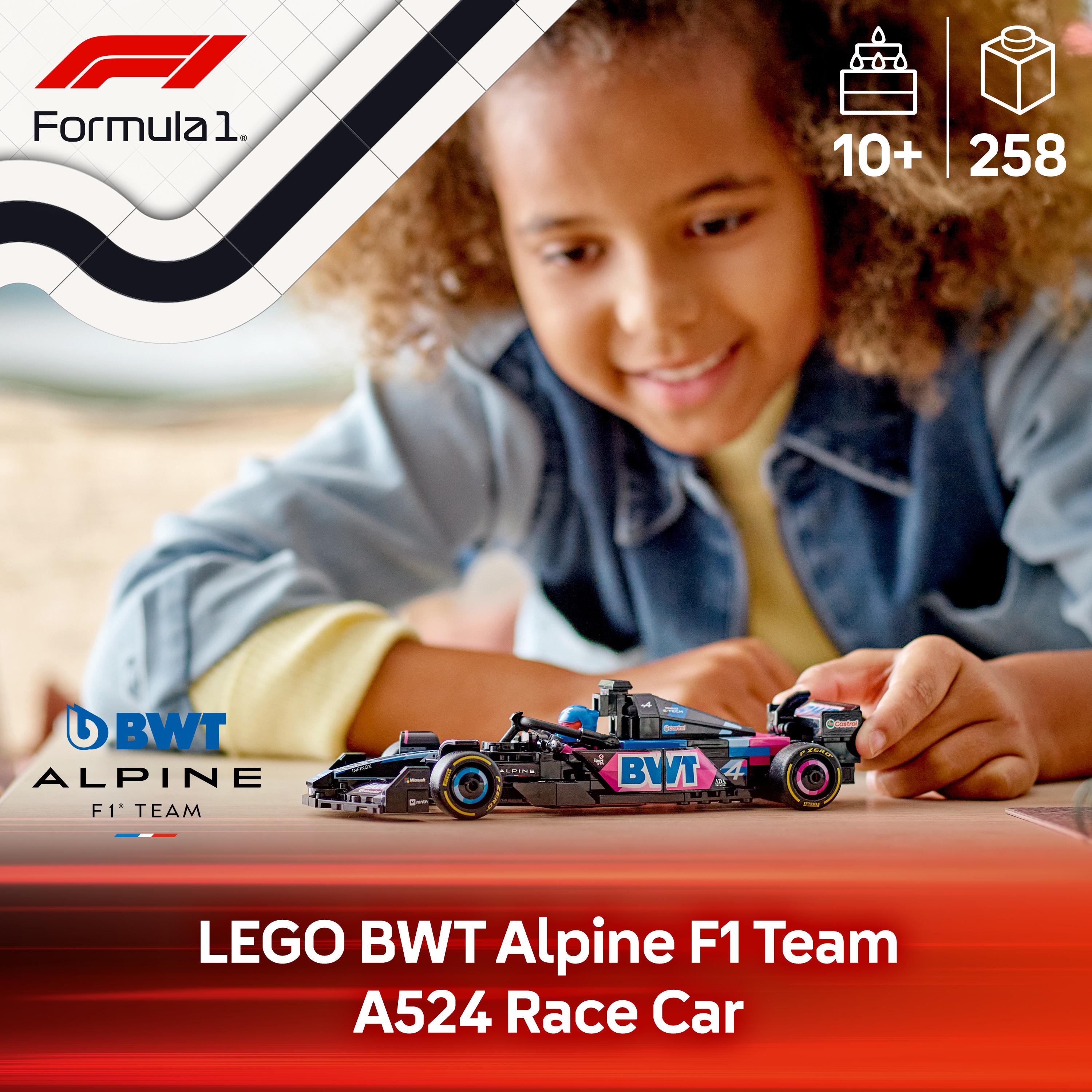 LEGO 77248 Speed Champions BWT Alpine F1 Team A524 Race Car Toy
