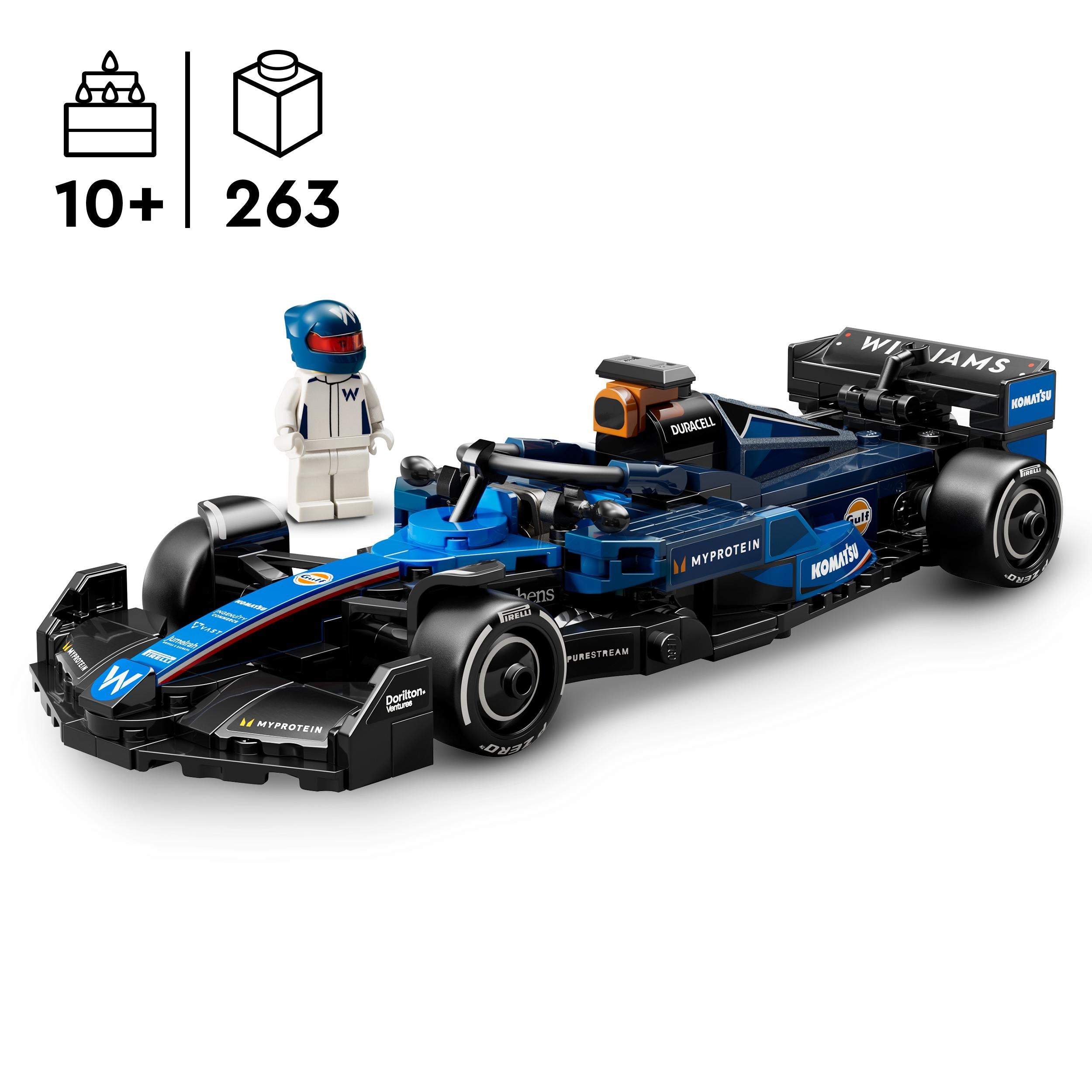 LEGO 77249 Speed Champions Williams Racing FW46 F1 Race Car Toy