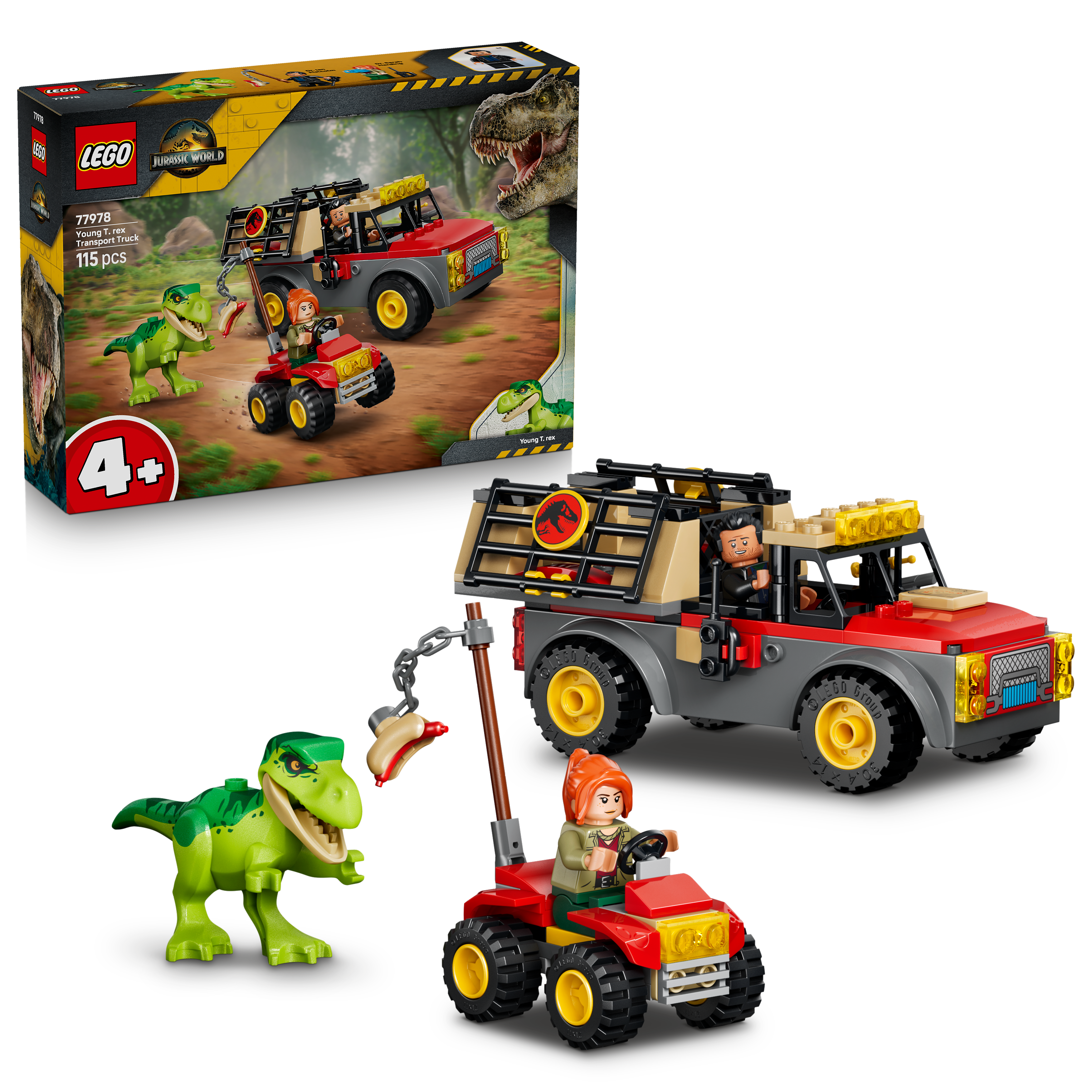 LEGO 77978 Jurassic World Young T. rex Transport Truck Toy