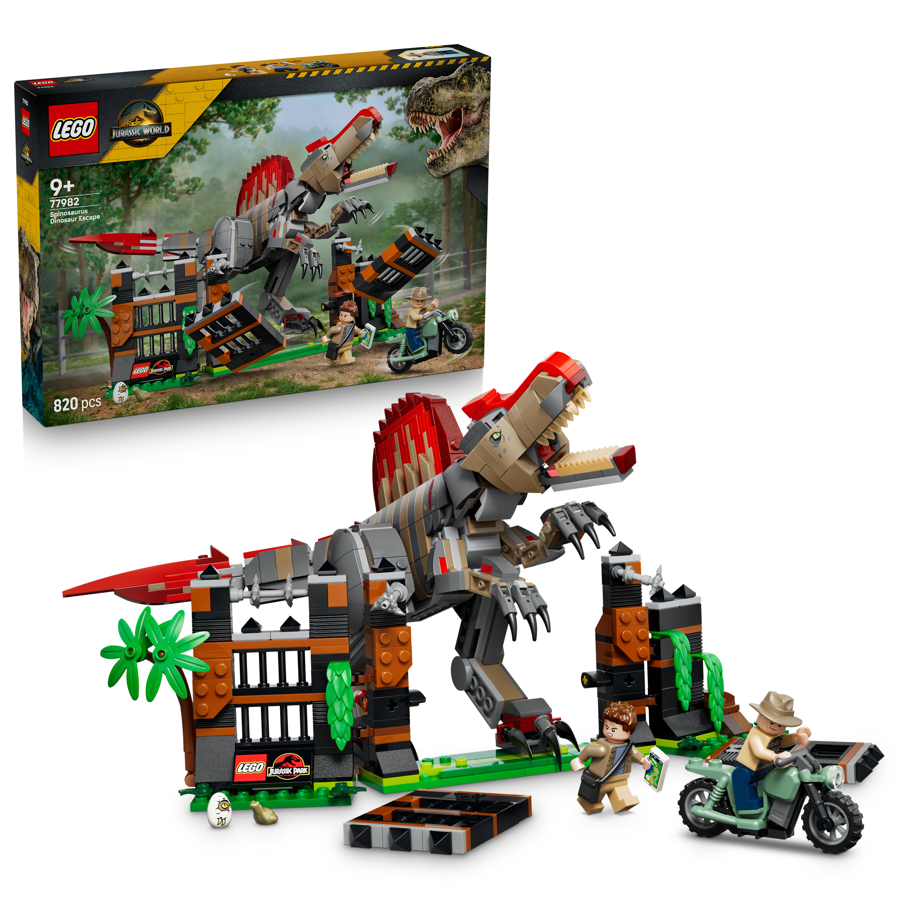 LEGO 77982 Jurassic World Spinosaurus Dinosaur Escape Toy