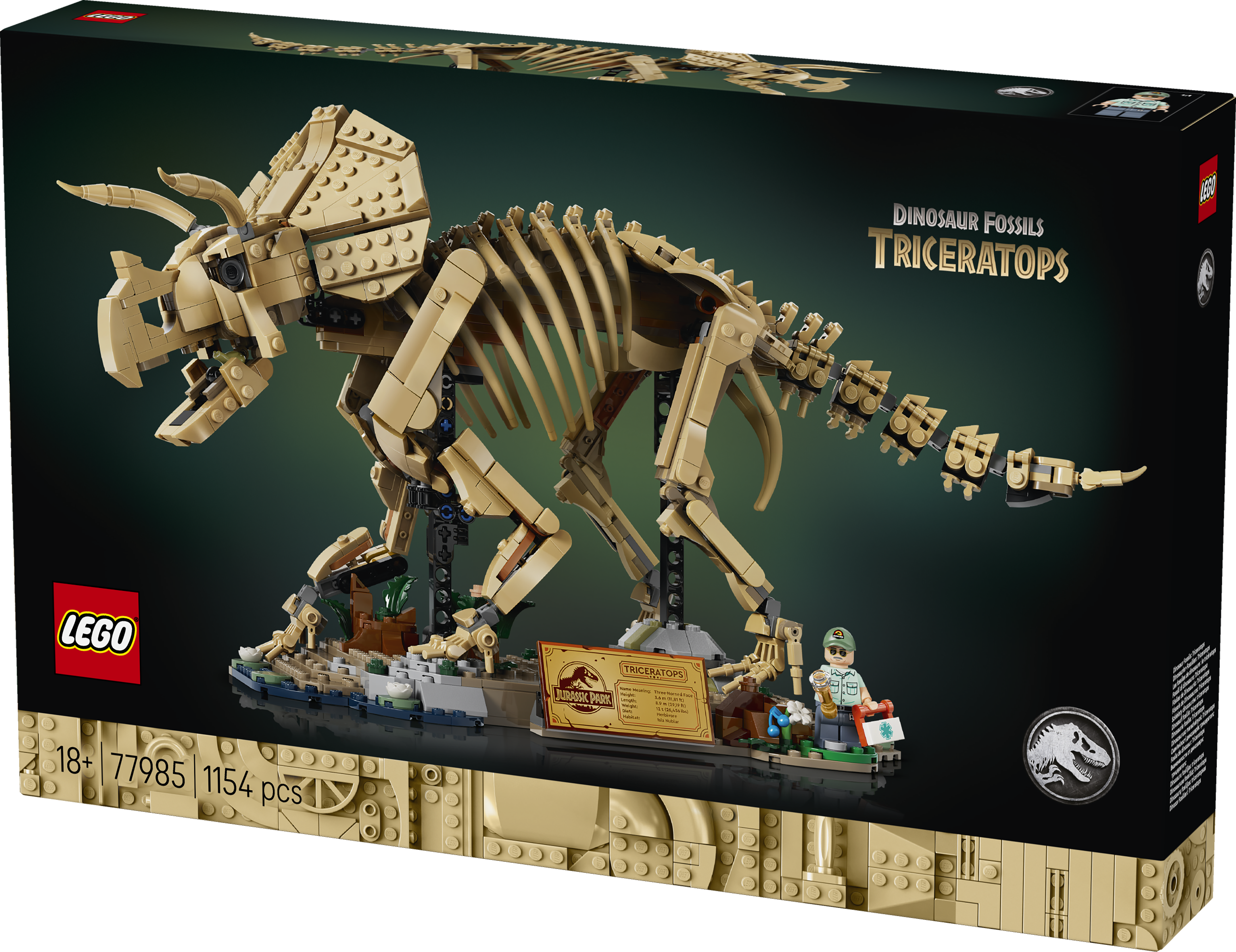 LEGO 77985 Jurassic World Dinosaur Fossils: Triceratops