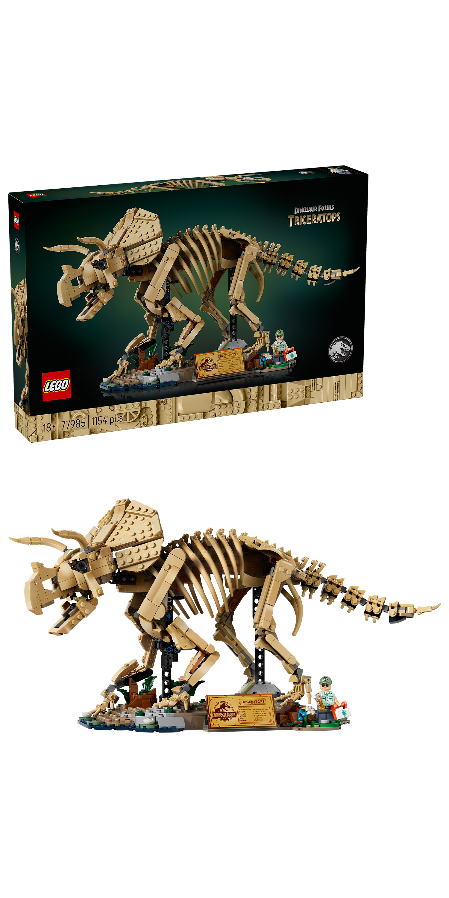 LEGO 77985 Jurassic World Dinosaur Fossils: Triceratops
