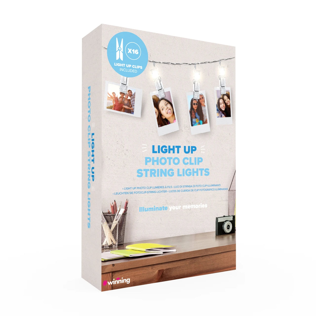 Light Up Photo Clip Battery String Lights
