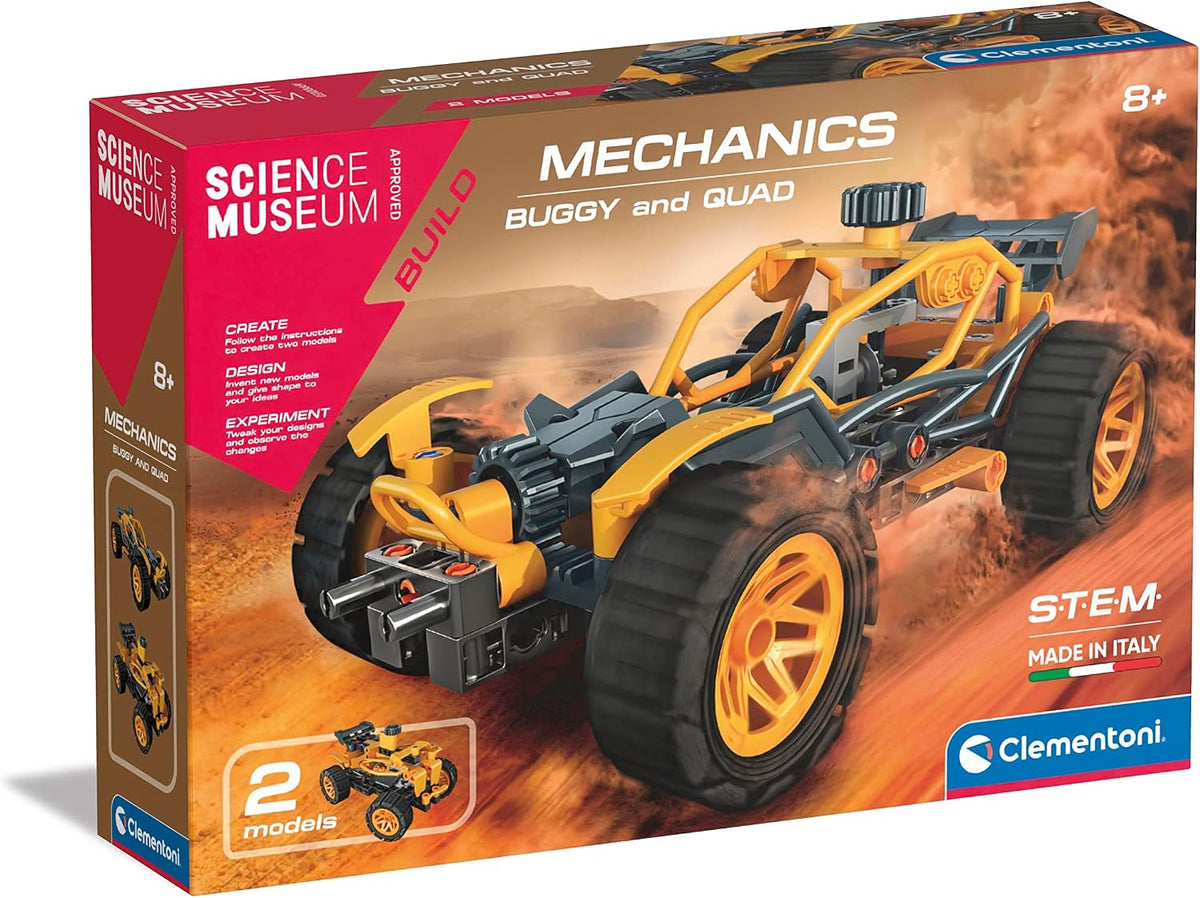 Clementoni- Science Museum Mechanics: Buggy & Quad Building Set