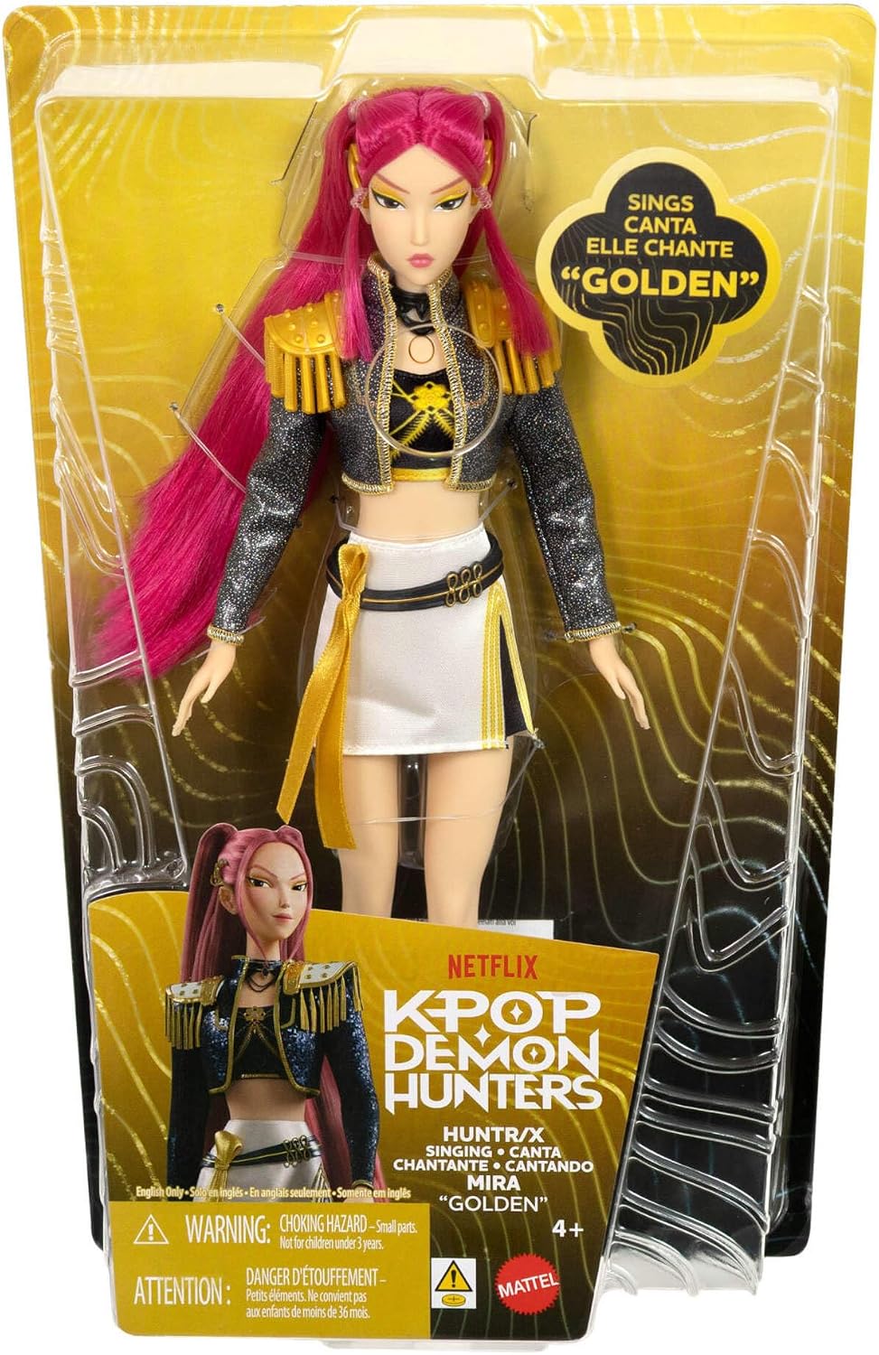 Mattel JRN41 K-Pop Demon Hunters Mira Golden Singing Doll