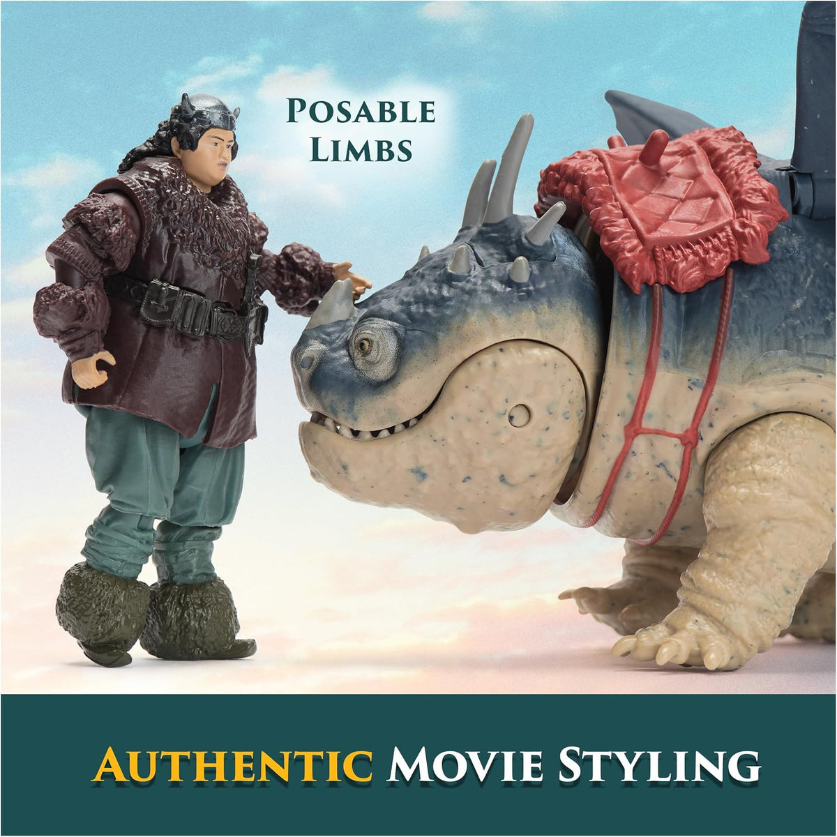 Dreamworks Dragons Gronckle & Fishlegs Action Figures Viking Rider Duo