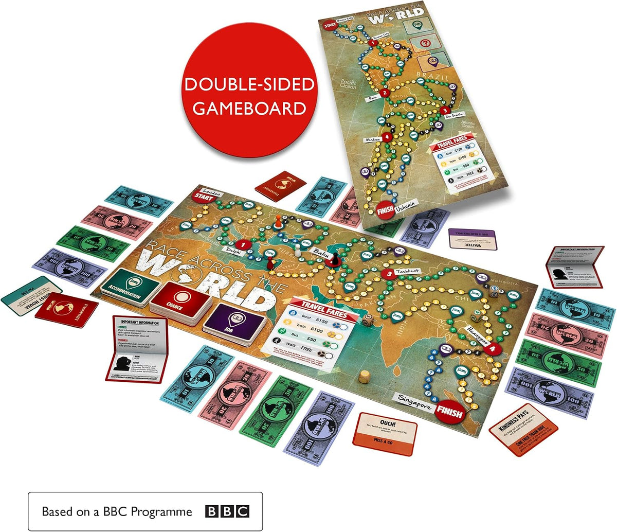 IDEAL Race Across the World Board Game