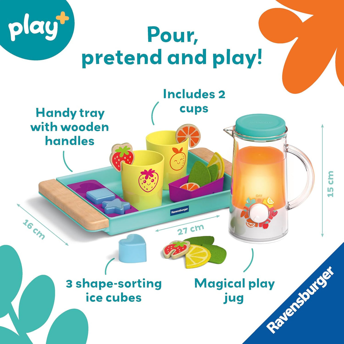 Ravensburger Play+ Infant & Toddler - Pretend Play Set Cool Drinks