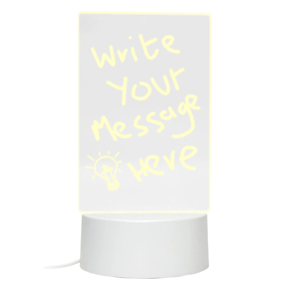 Light Up Bedside Memo Board with Marker