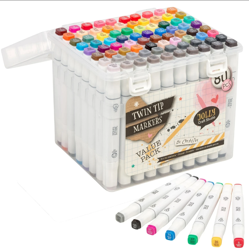 Twin Tip Markers 108pc
