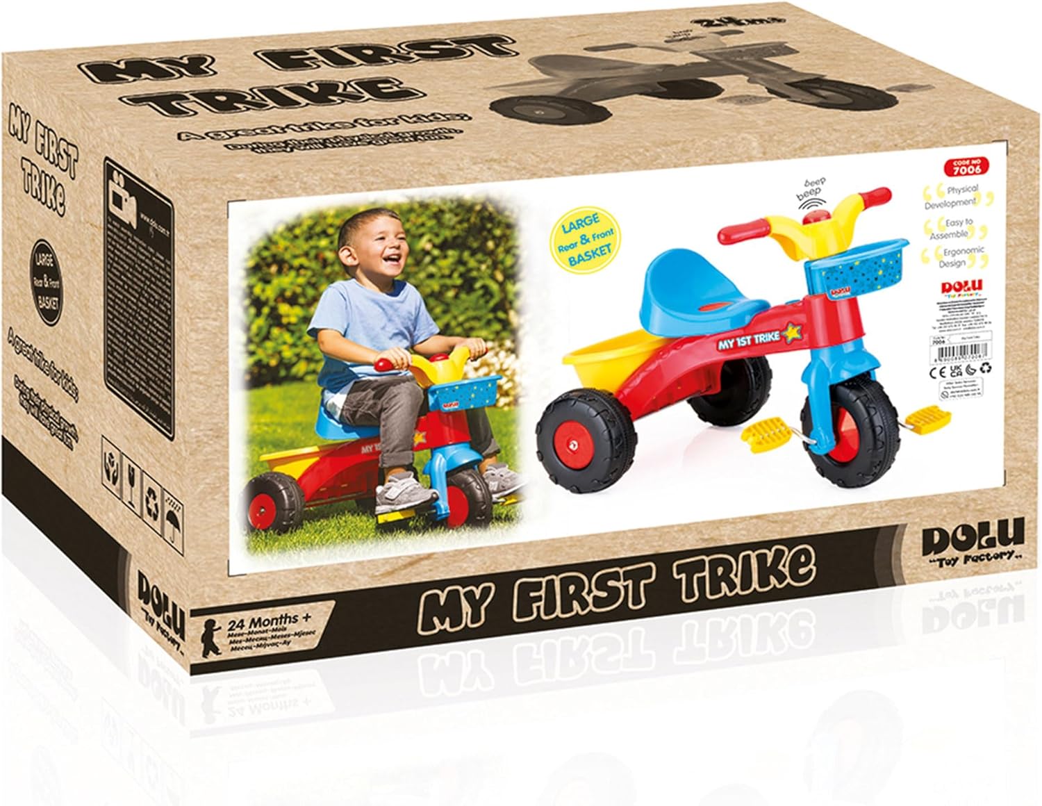 Dolu My First Trike Multicoloured