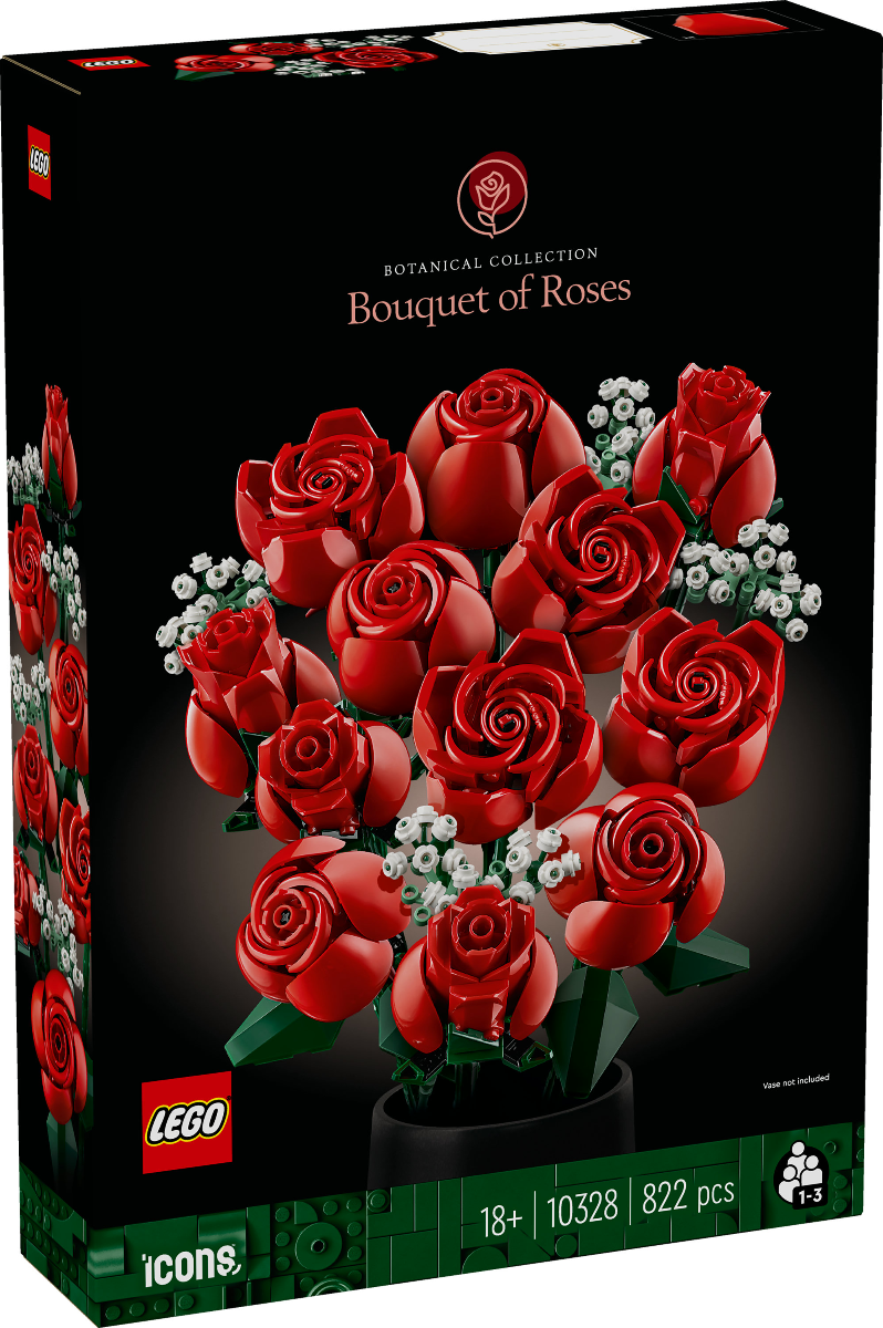 LEGO 10328 Icons Bouquet of Roses Flowers Décor Set for Adults