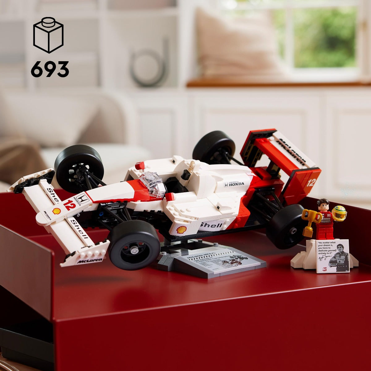 LEGO 10330 Icons McLaren MP4/4 & Ayrton Senna Car Set for Adults