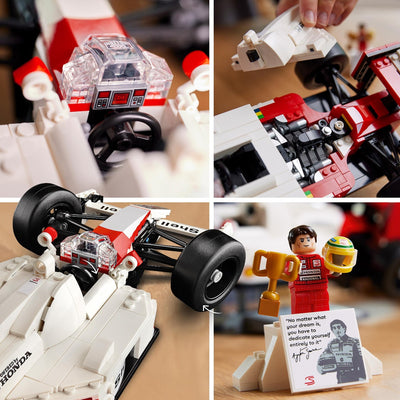 LEGO 10330 Icons McLaren MP4/4 & Ayrton Senna Car Set for Adults