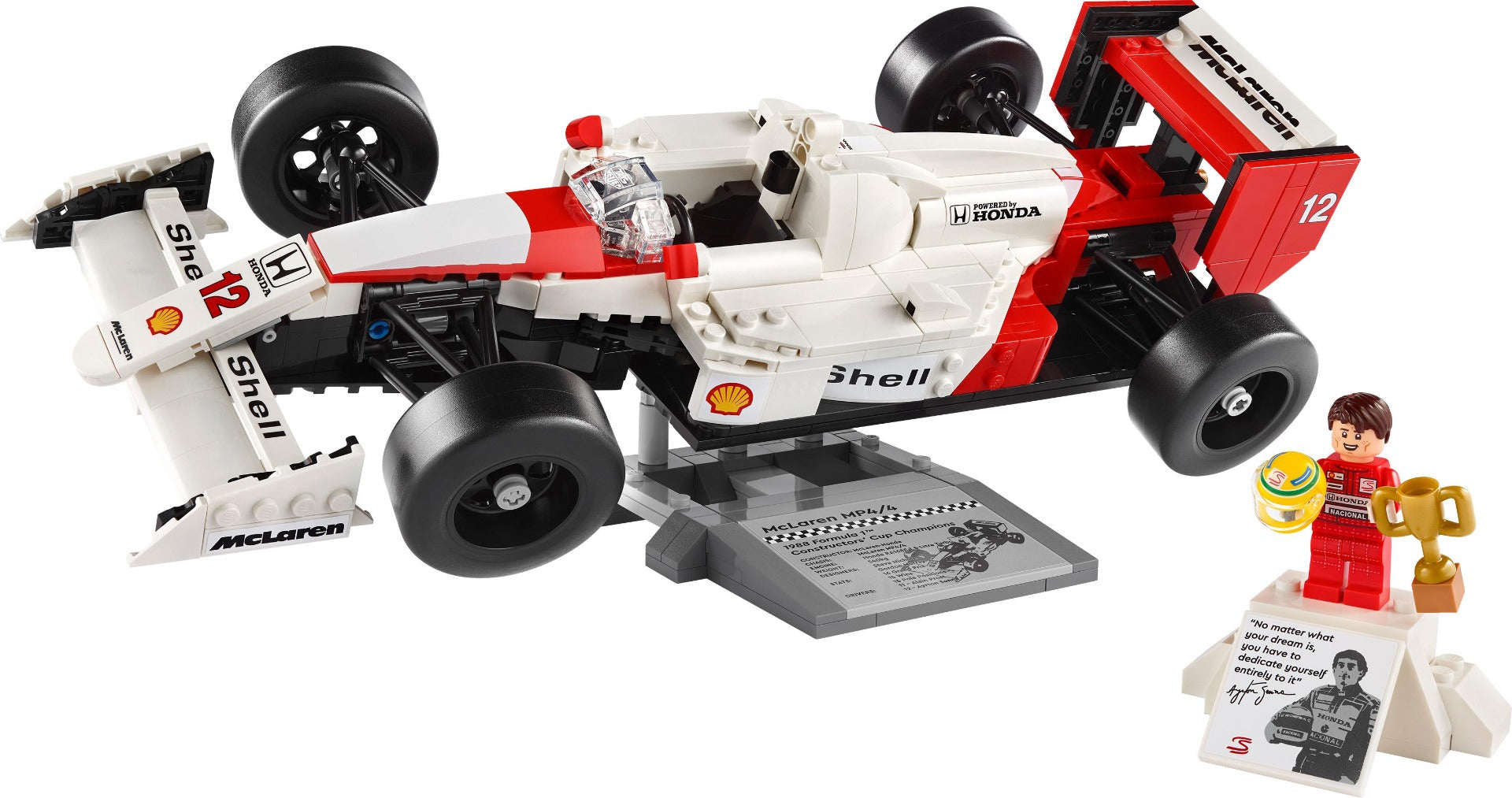 LEGO 10330 Icons McLaren MP4/4 & Ayrton Senna Car Set for Adults