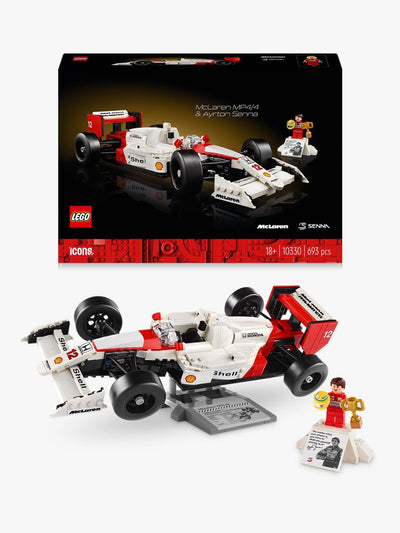 LEGO 10330 Icons McLaren MP4/4 & Ayrton Senna Car Set for Adults