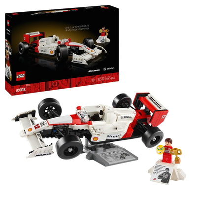 LEGO 10330 Icons McLaren MP4/4 & Ayrton Senna Car Set for Adults