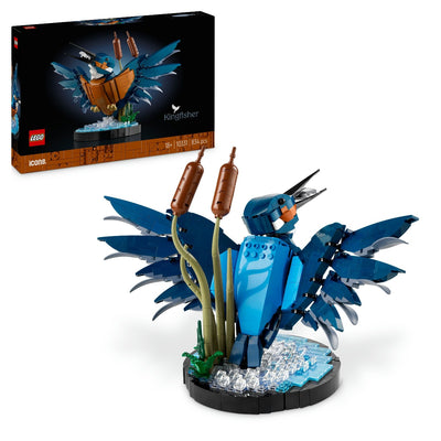 LEGO 10331 Icons Kingfisher Bird Model Building Kit for Adults