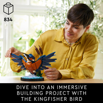 LEGO 10331 Icons Kingfisher Bird Model Building Kit for Adults