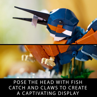 LEGO 10331 Icons Kingfisher Bird Model Building Kit for Adults