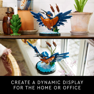 LEGO 10331 Icons Kingfisher Bird Model Building Kit for Adults