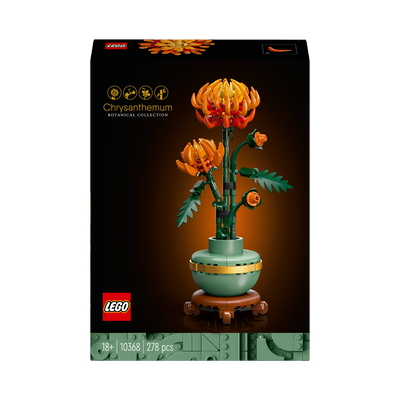 LEGO 10368 Icons Chrysanthemum Flower Building Set for Adults