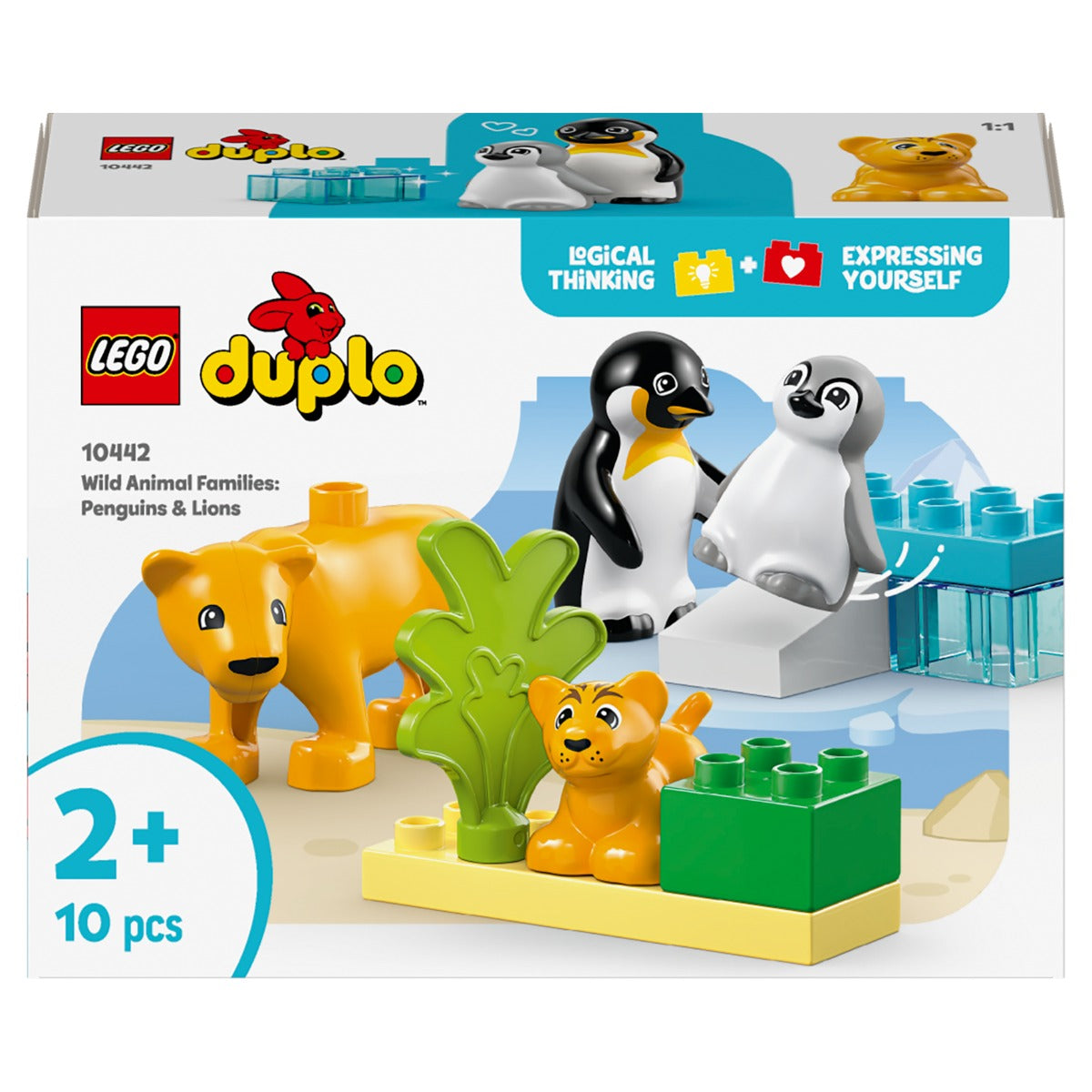 LEGO 10442 DUPLO Wild Animal Families: Penguins & Lions