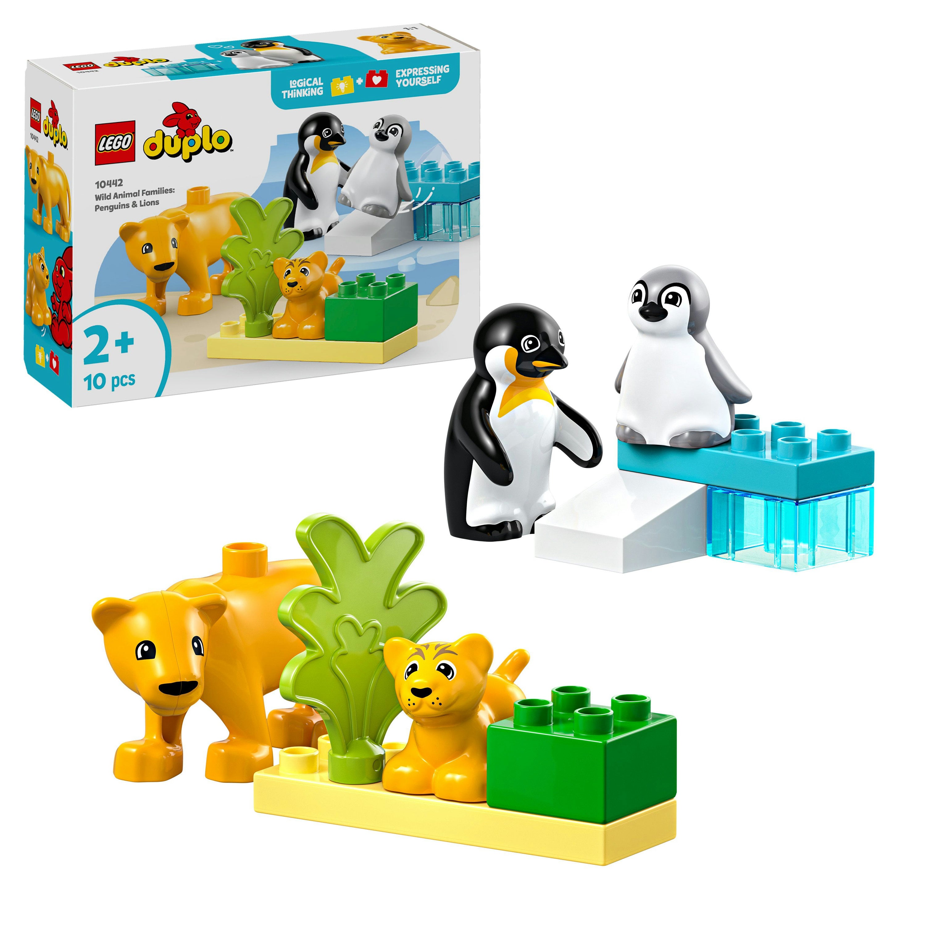 LEGO 10442 DUPLO Wild Animal Families: Penguins & Lions