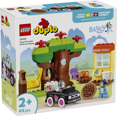 LEGO 10469 DUPLO Bluey Pizza Girls with Muffin and Bluey