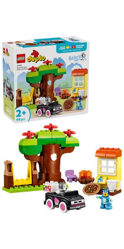 LEGO 10469 DUPLO Bluey Pizza Girls with Muffin and Bluey